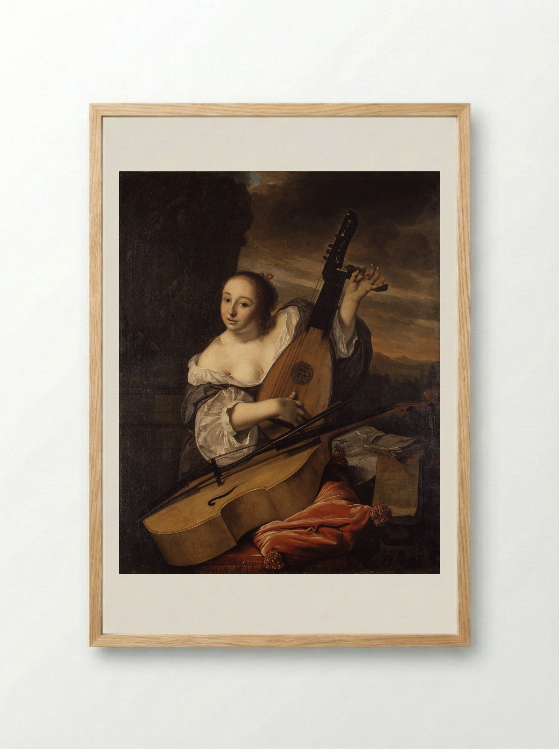The Musician - Bartholomeus van der Helst - Framed Print Wood