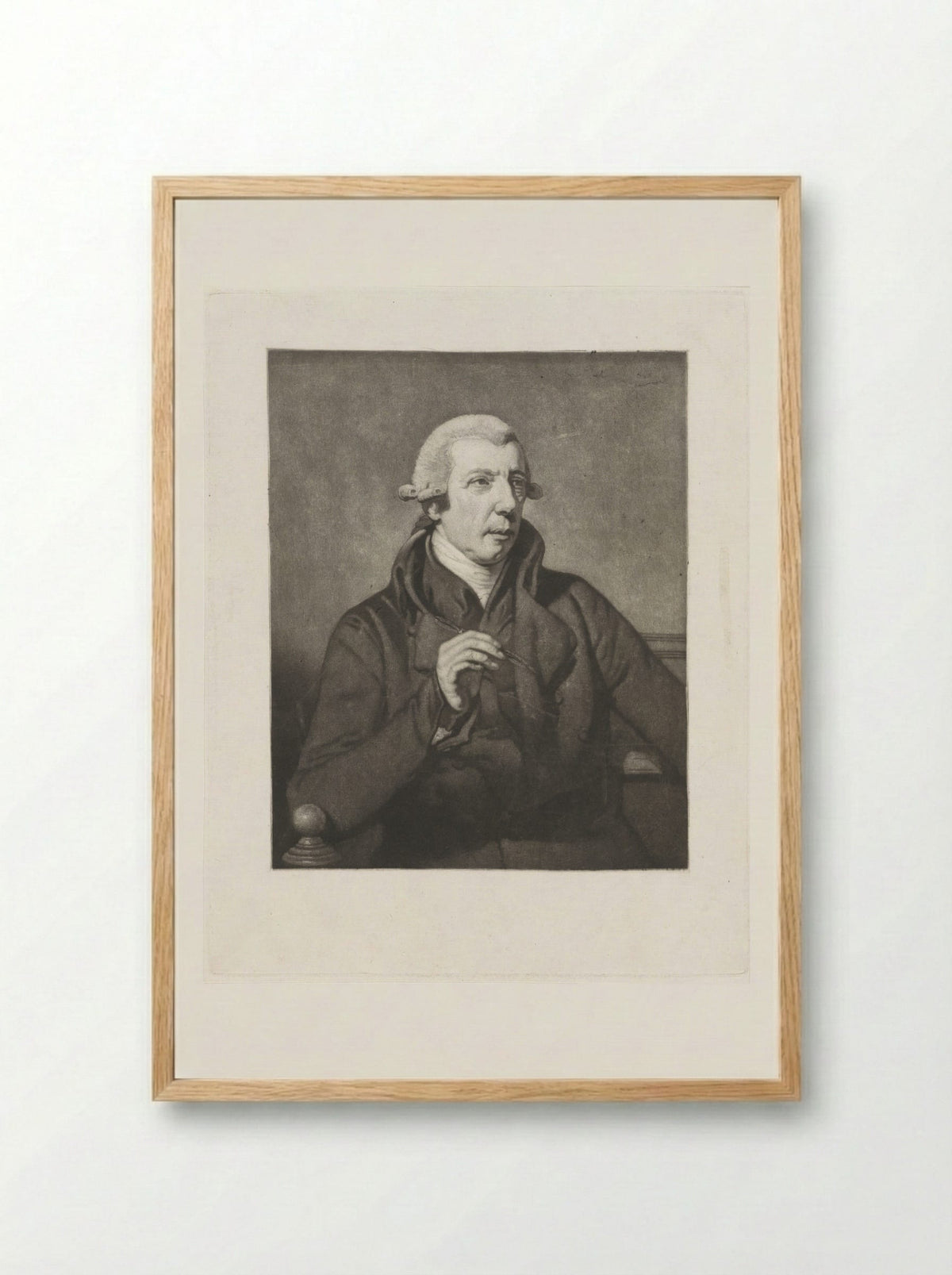 Portrait of a Gentleman - Reinier Vinkeles - Framed Print Wood