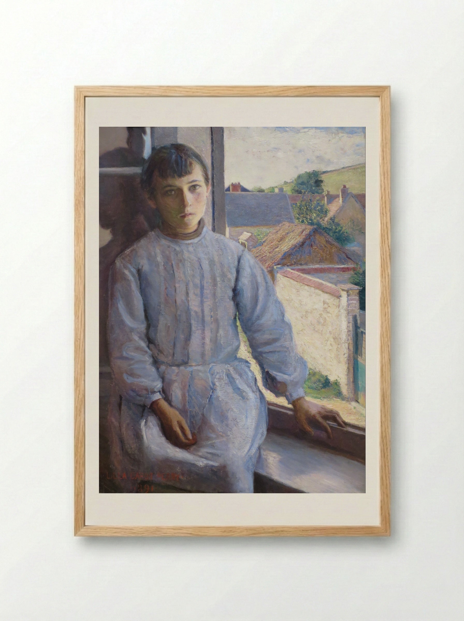 Angela - Lilla Cabot Perry - Framed Print Wood