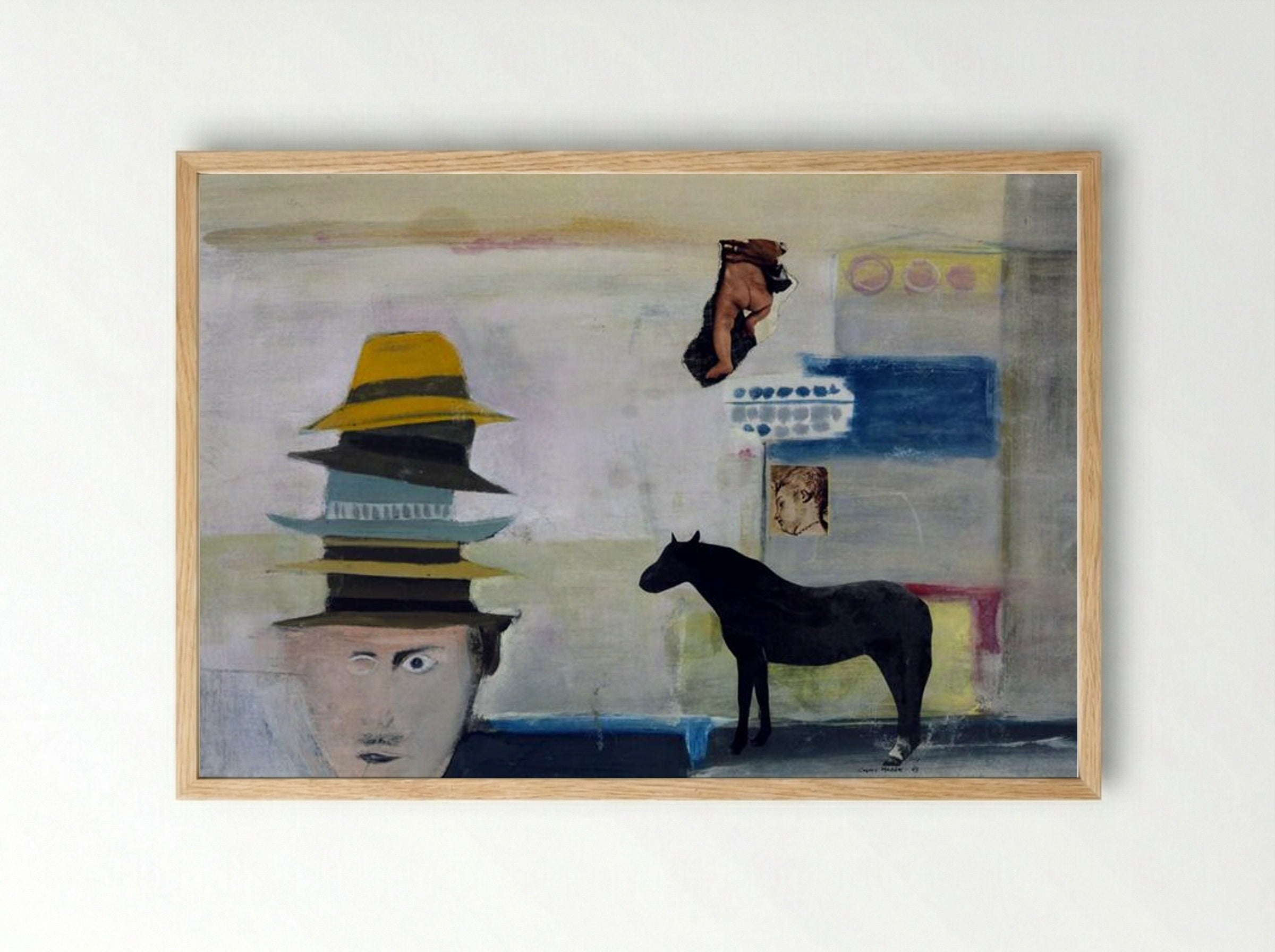 Winter Criminal Term - Conroy Maddox - Framed Print Wood