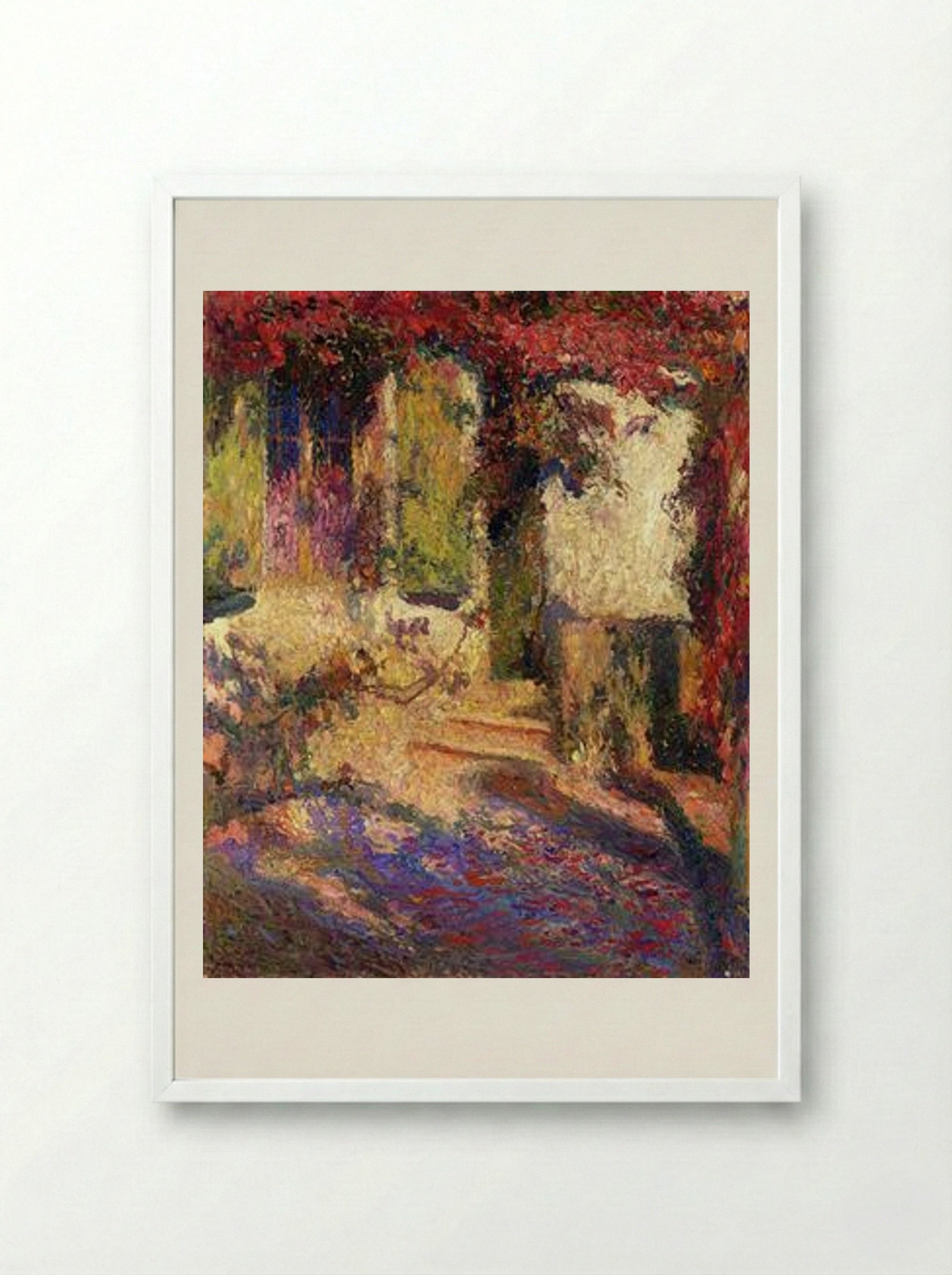 Pergola at the South Door of Marquayrol - Henri Martin - Framed Print White
