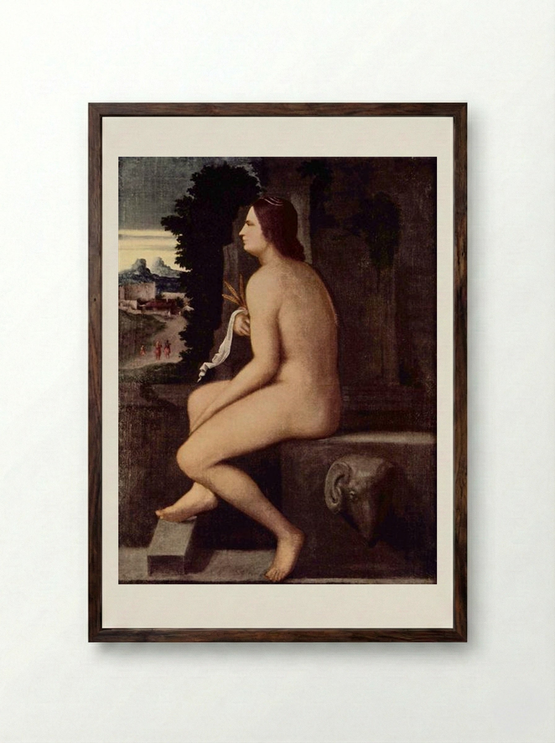 Ceres - Giorgione - Framed Print Dark Wood