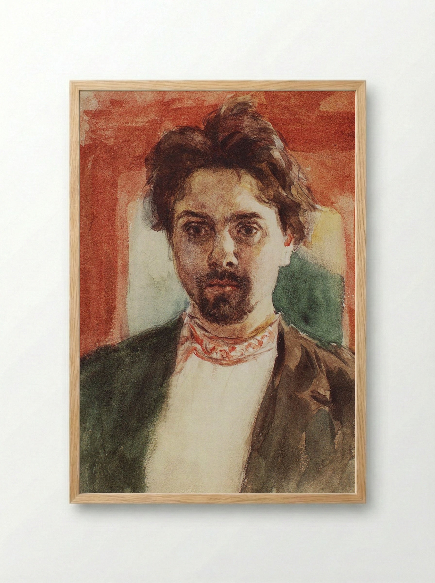 Self-Portrait - Vasily Surikov - Framed Print Wood