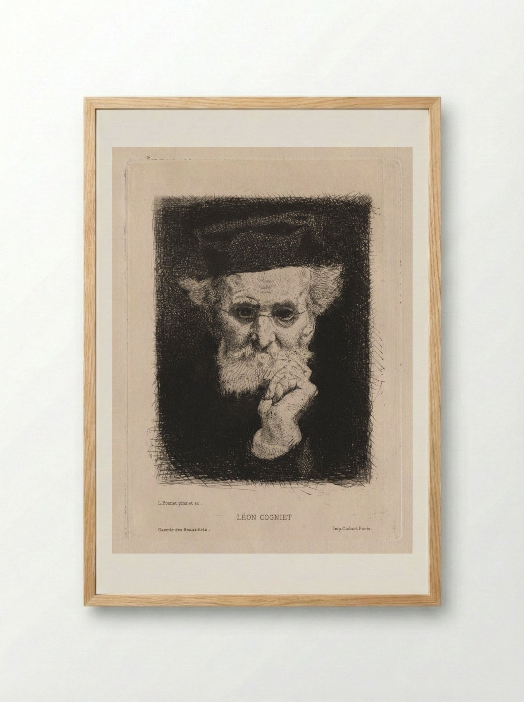 Léon Cogniet - Léon Bonnat - Framed Print Wood