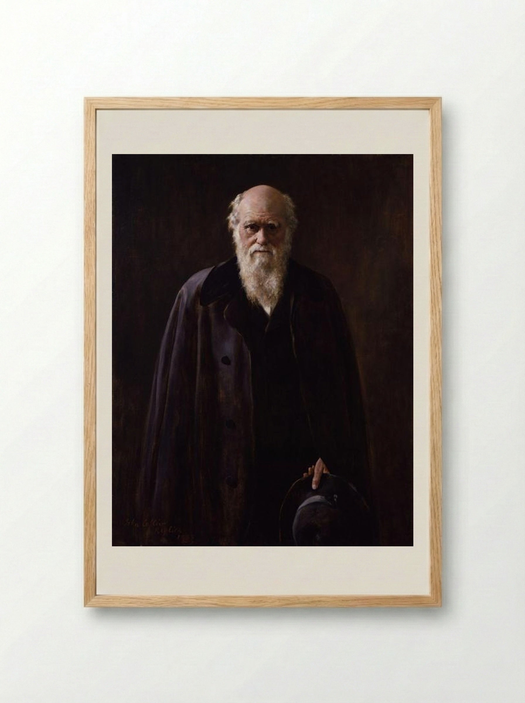 Charles Robert Darwin - John Collier - Framed Print Wood