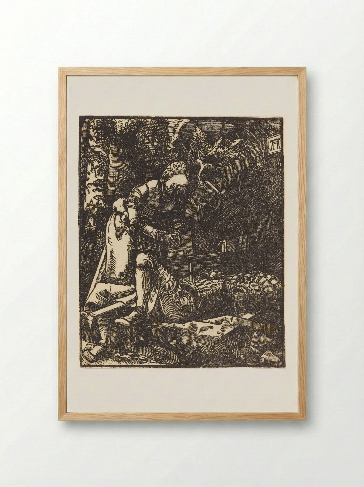 Pyramus and Thisbe - Albrecht Altdorfer - Framed Print Wood