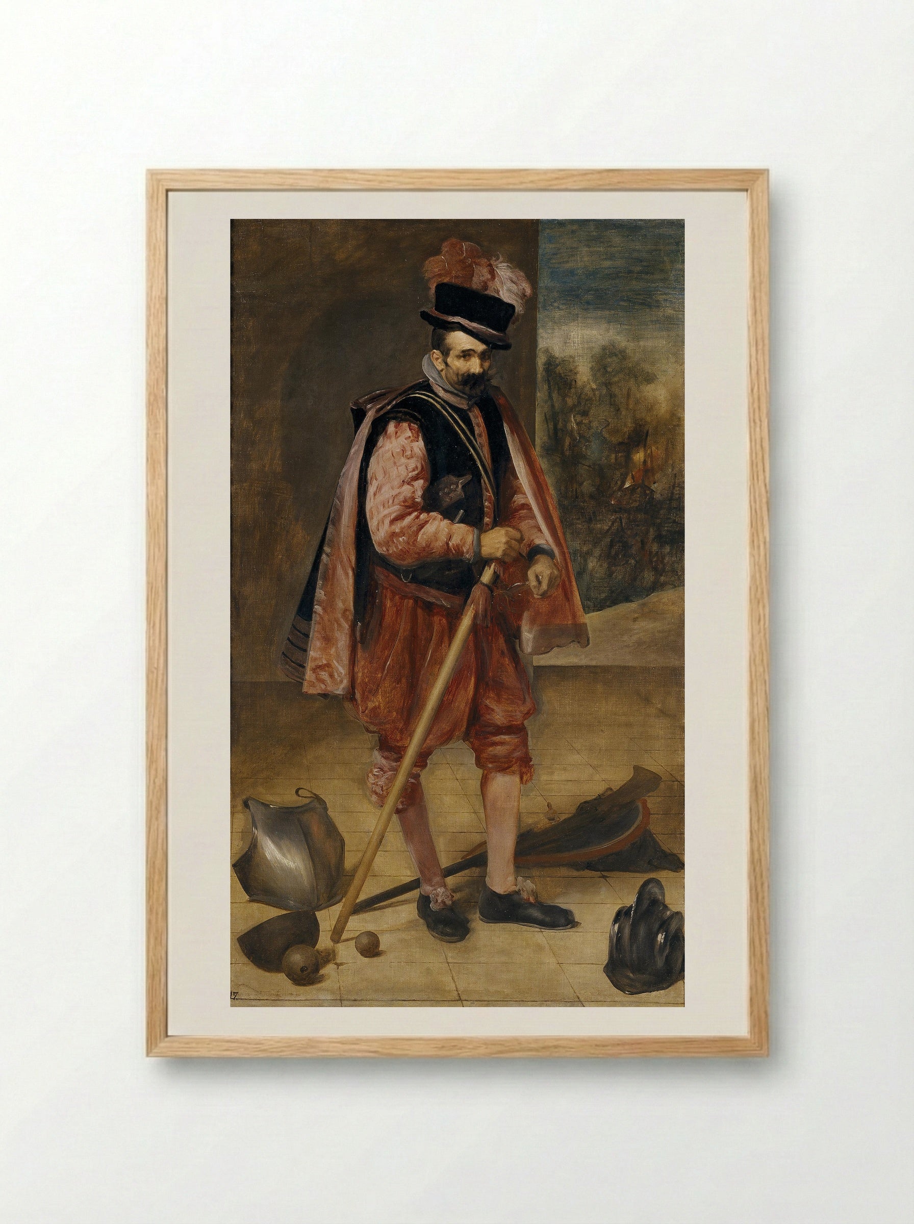 The Jester Don Juan of Austria - Diego Velázquez - Framed Print Wood