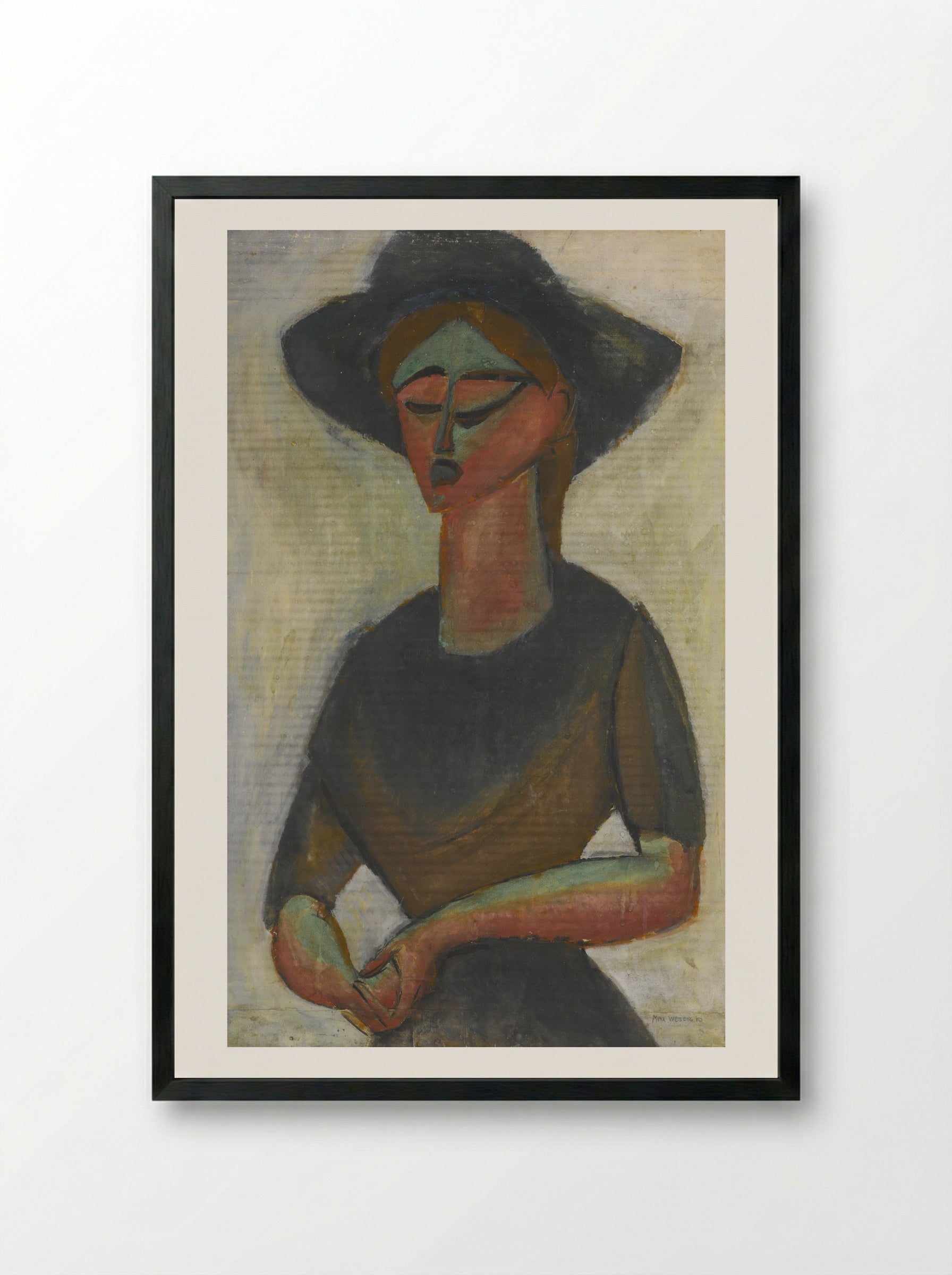 Soloist at Wanamaker's - Max Weber - Framed Print Black