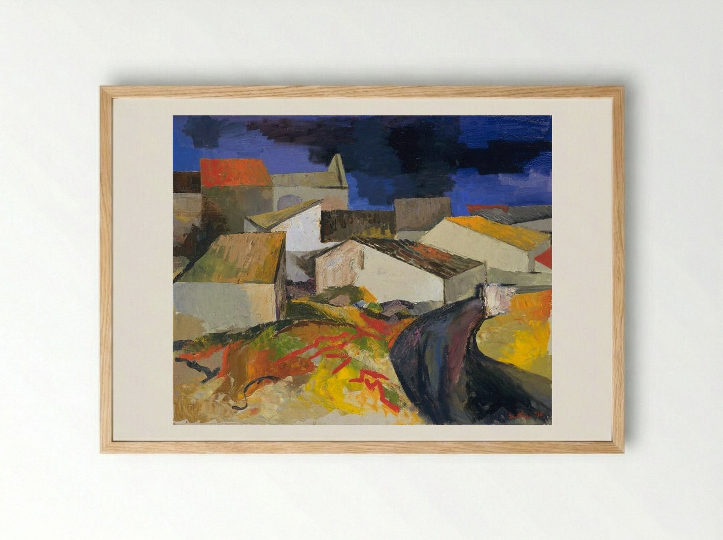 Santa Panagia (Sicily) - Renato Guttuso - Framed Print Wood