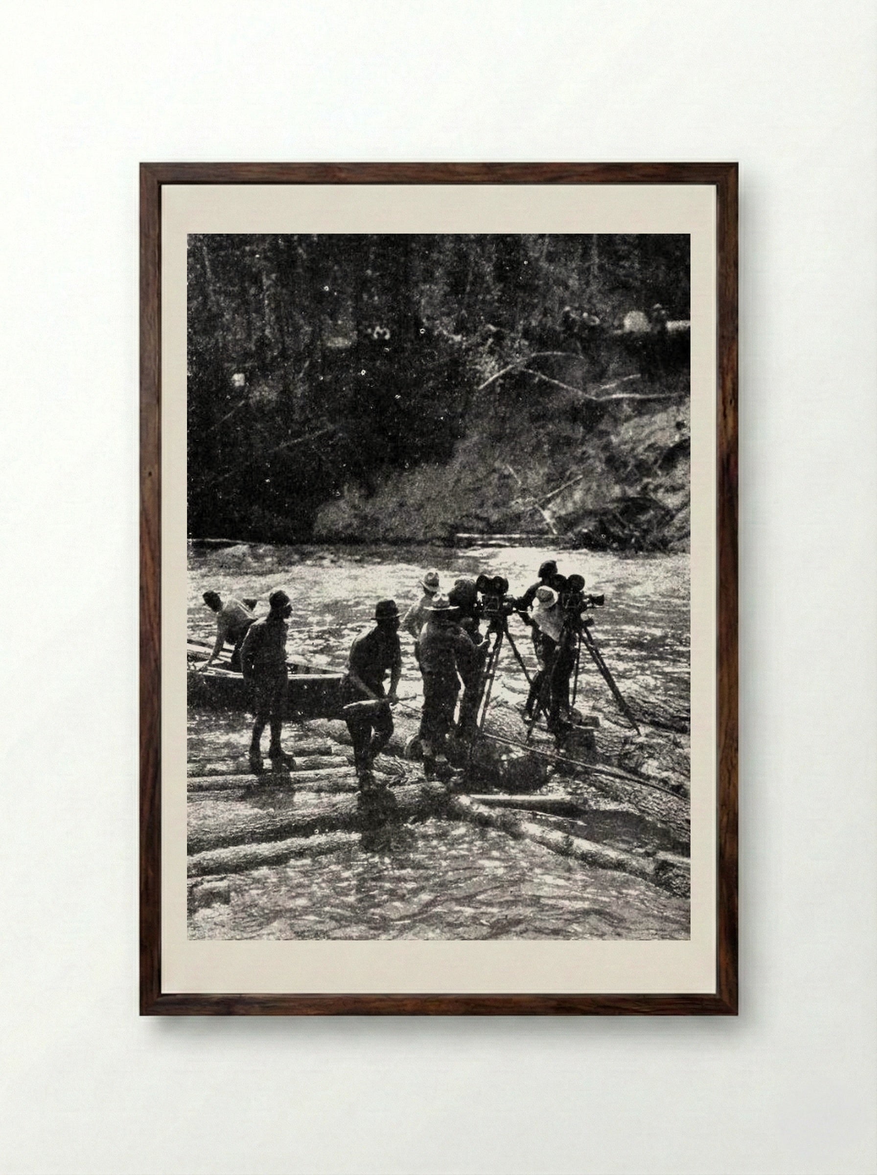 A Knockout - George Bellows - Framed Print Dark Wood