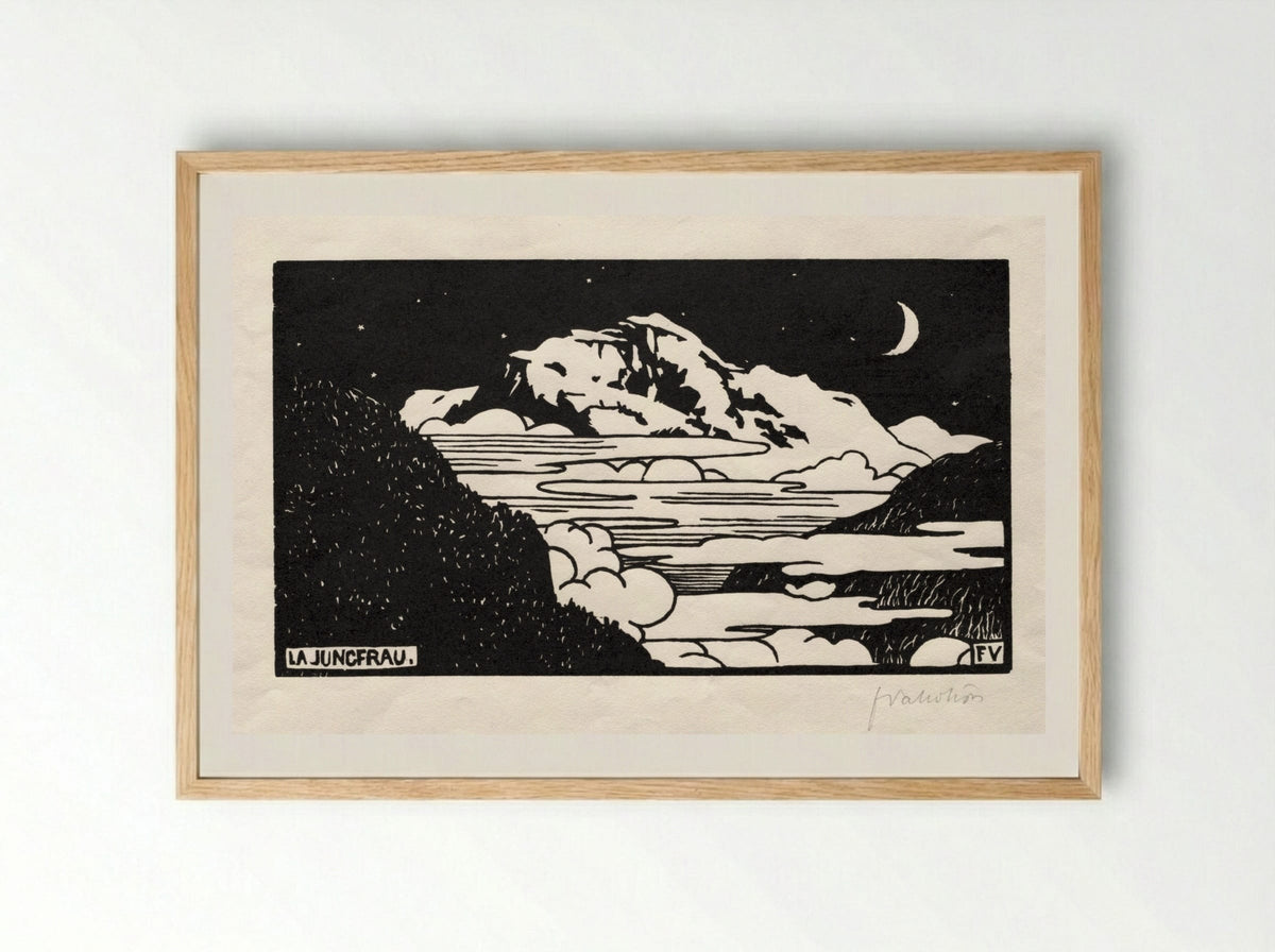 The Jungfrau - Félix Vallotton - Framed Print Wood