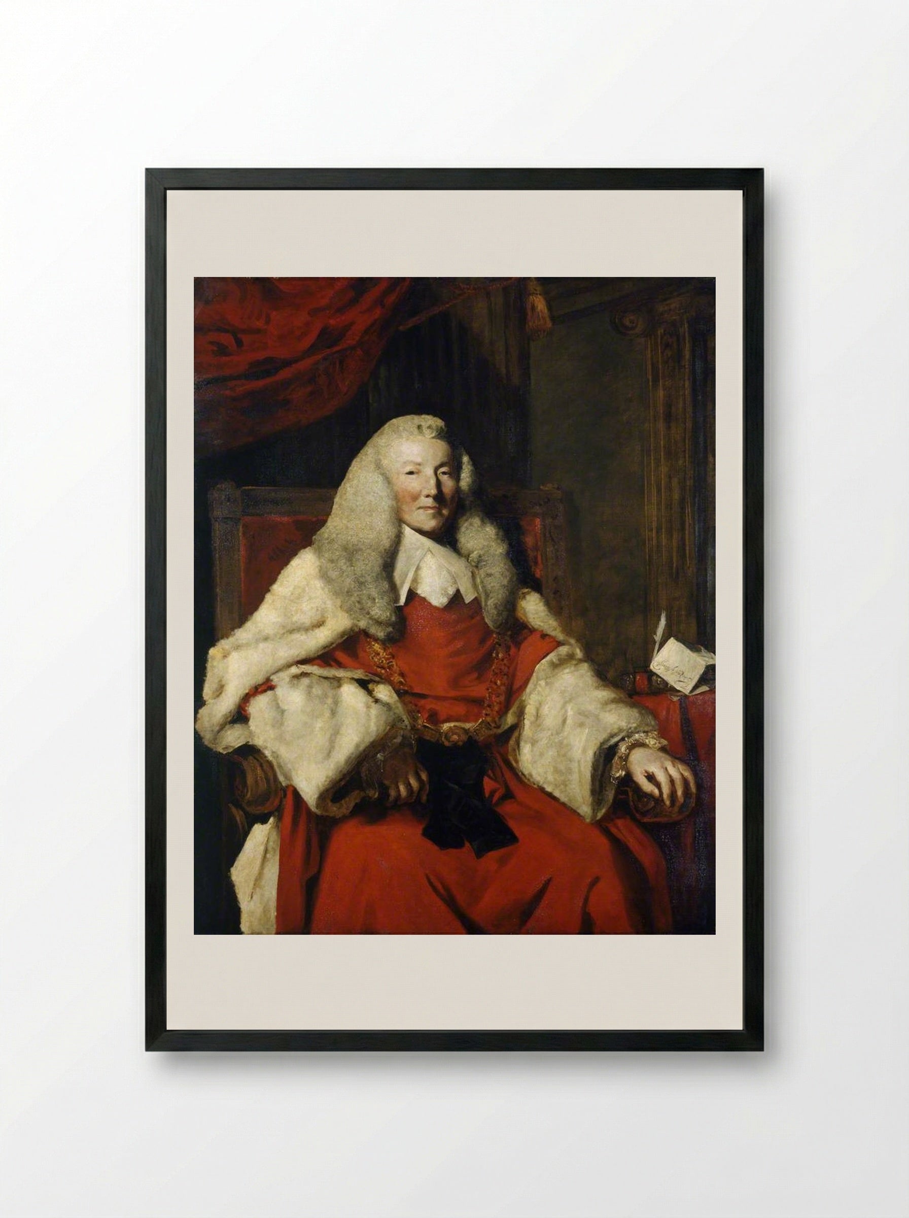 William Murray, 1st Earl of Mansfield - John Jackson - Framed Print Black