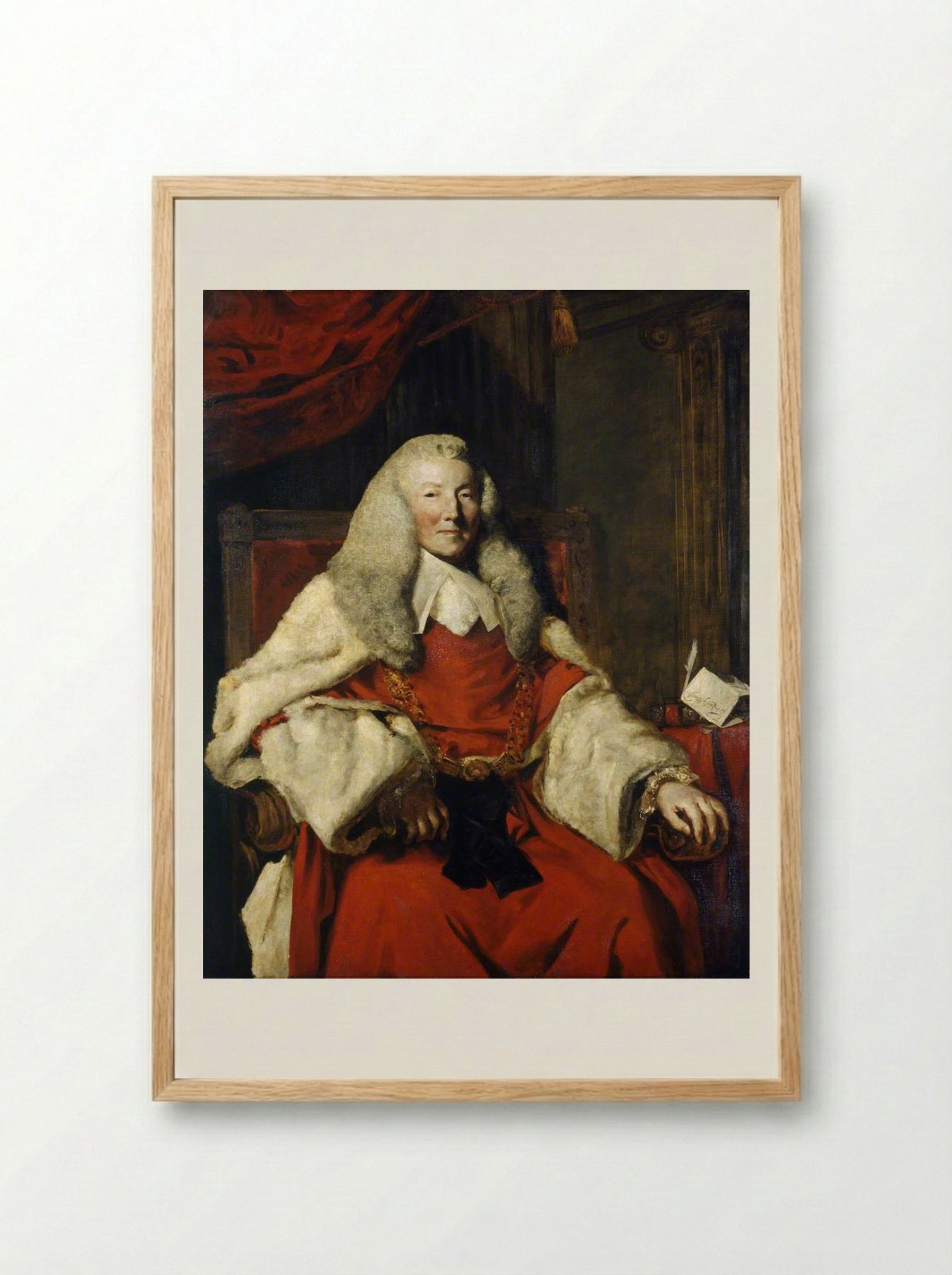 William Murray, 1st Earl of Mansfield - John Jackson - Framed Print Wood