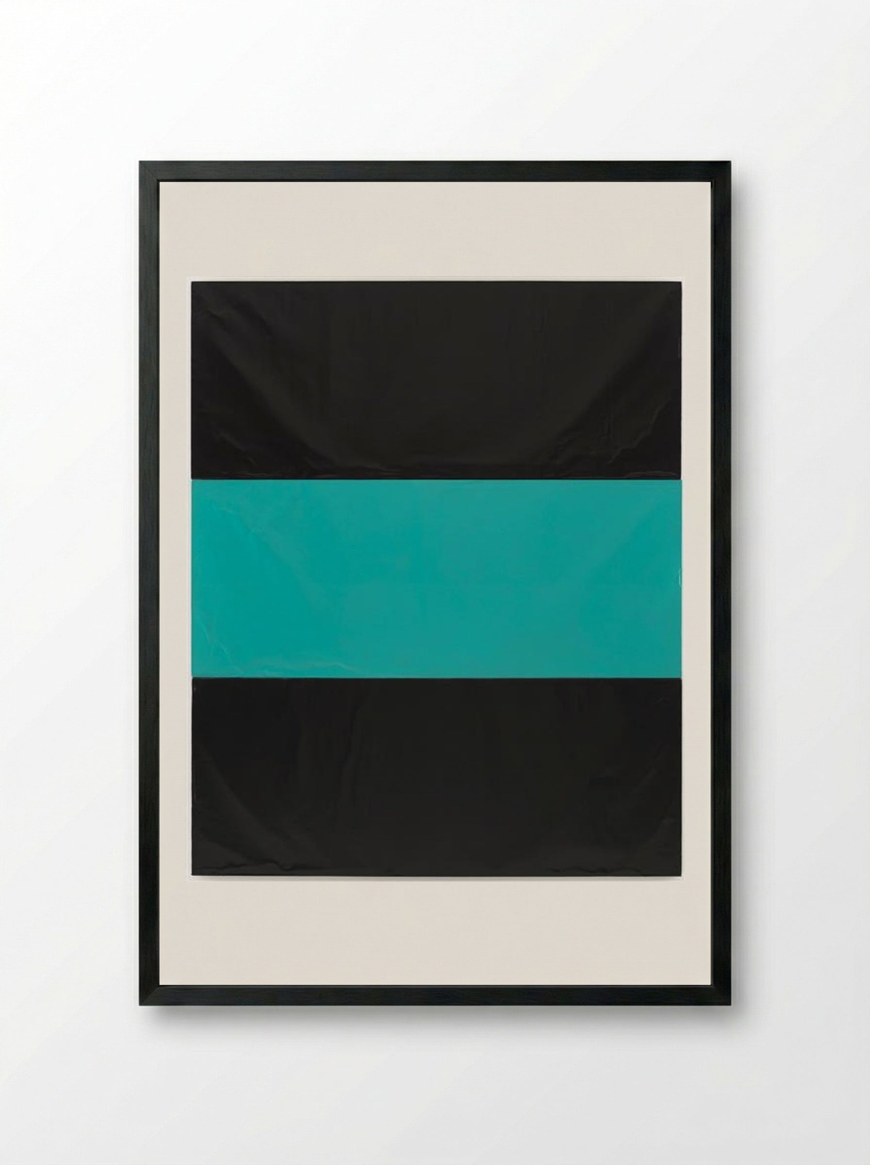 Untitled (Abstract Grid) - Günther Förg - Framed Print Black