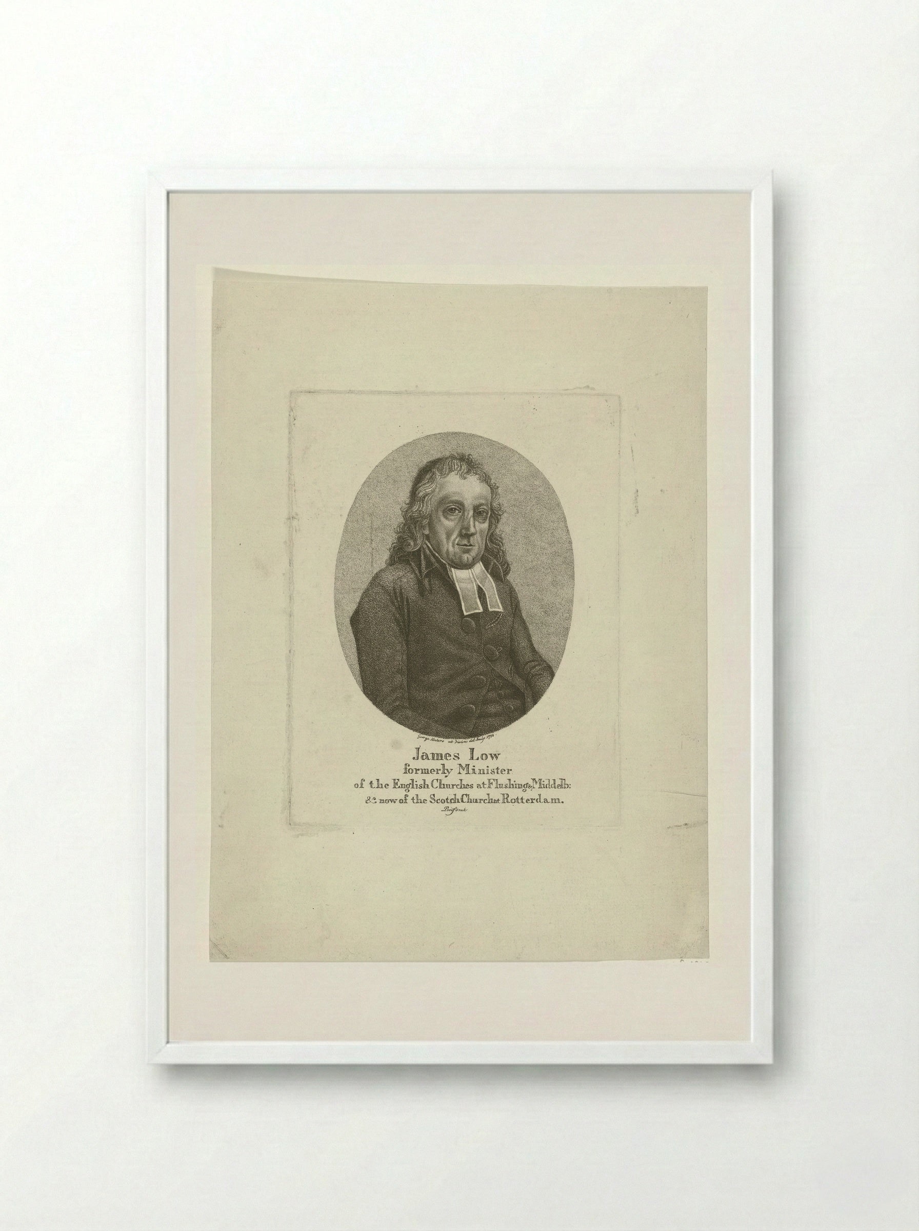 Portret van James Low - George Kockers - Framed Print White