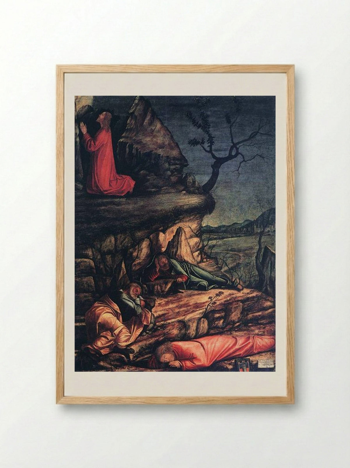 The Agony in the Garden - Vittore Carpaccio - Framed Print Wood