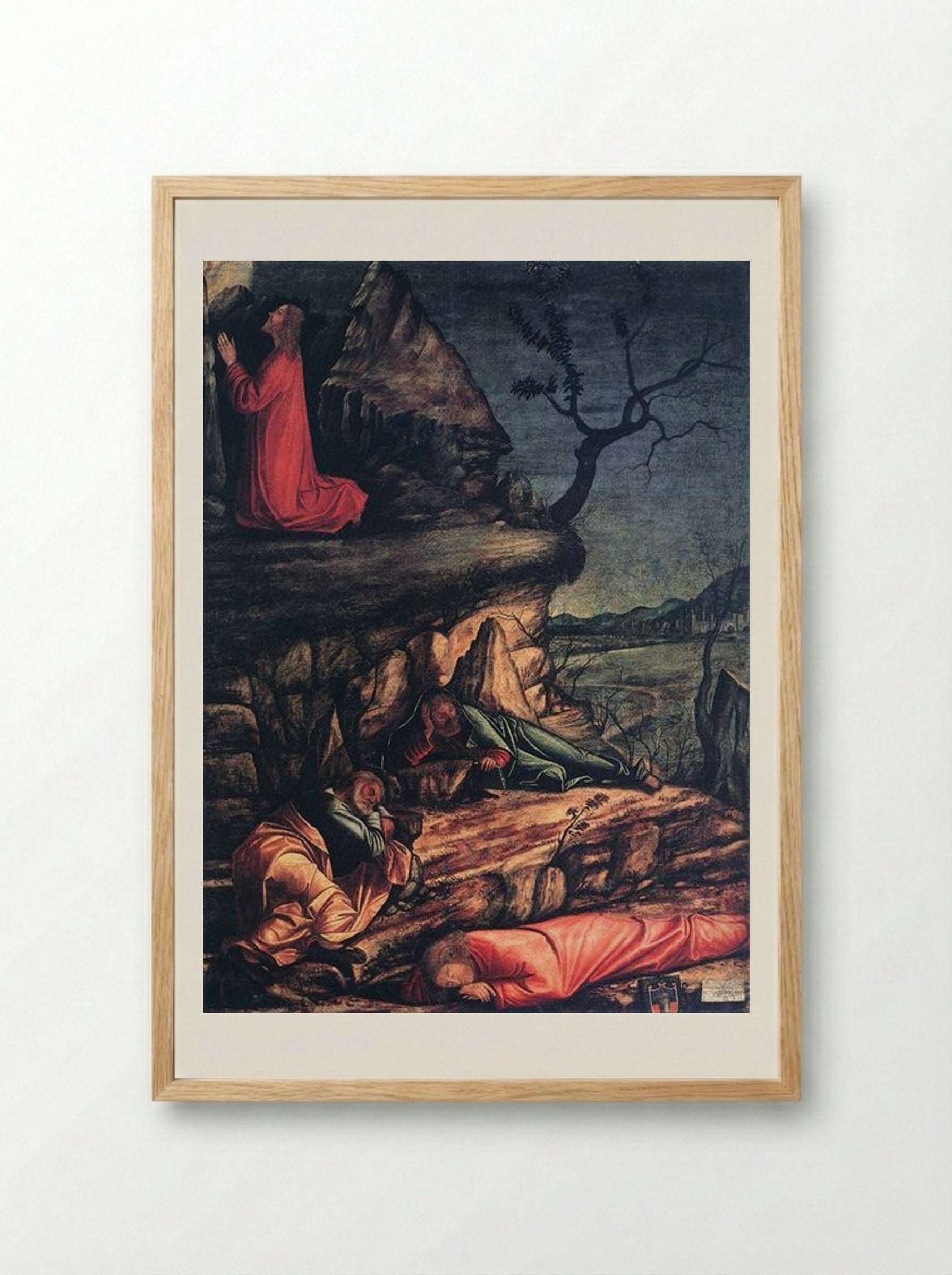 The Agony in the Garden - Vittore Carpaccio - Framed Print Wood