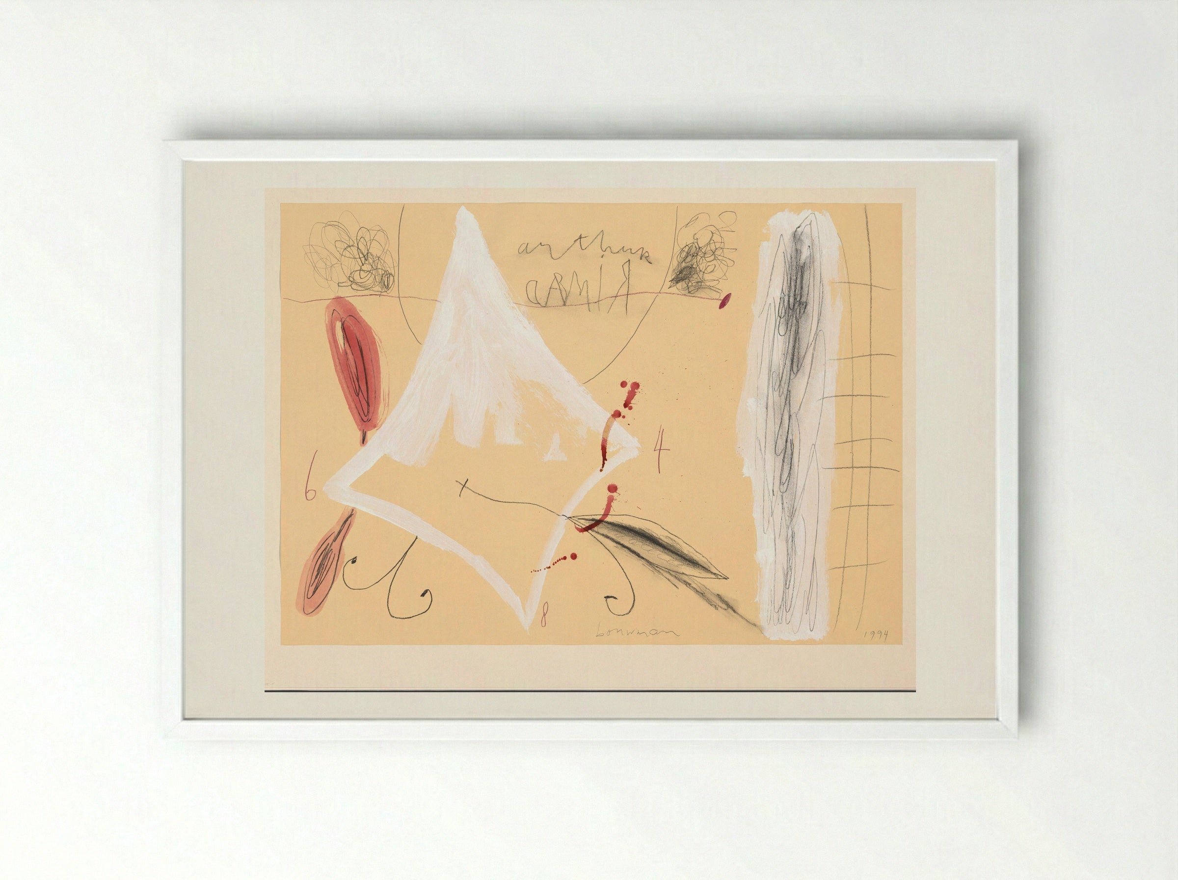 Morfeo I - Richard Bouwman - Framed Print White