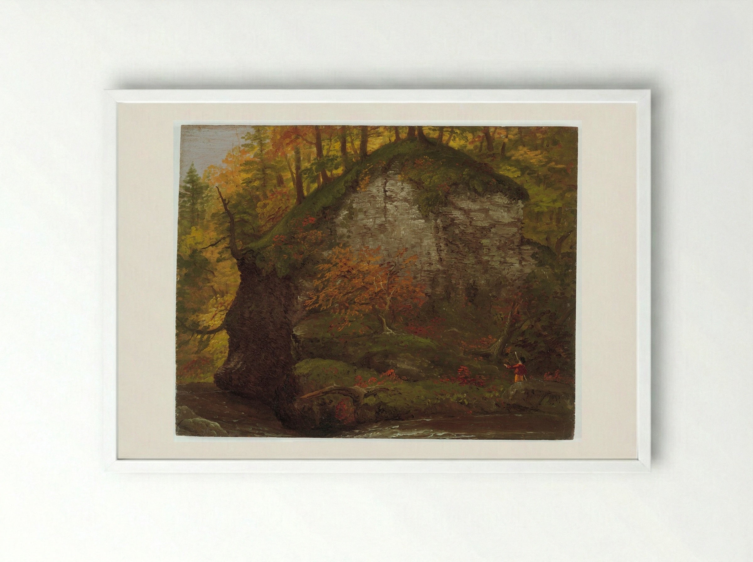 Watkins Glen - Thomas Cole - Framed Print White