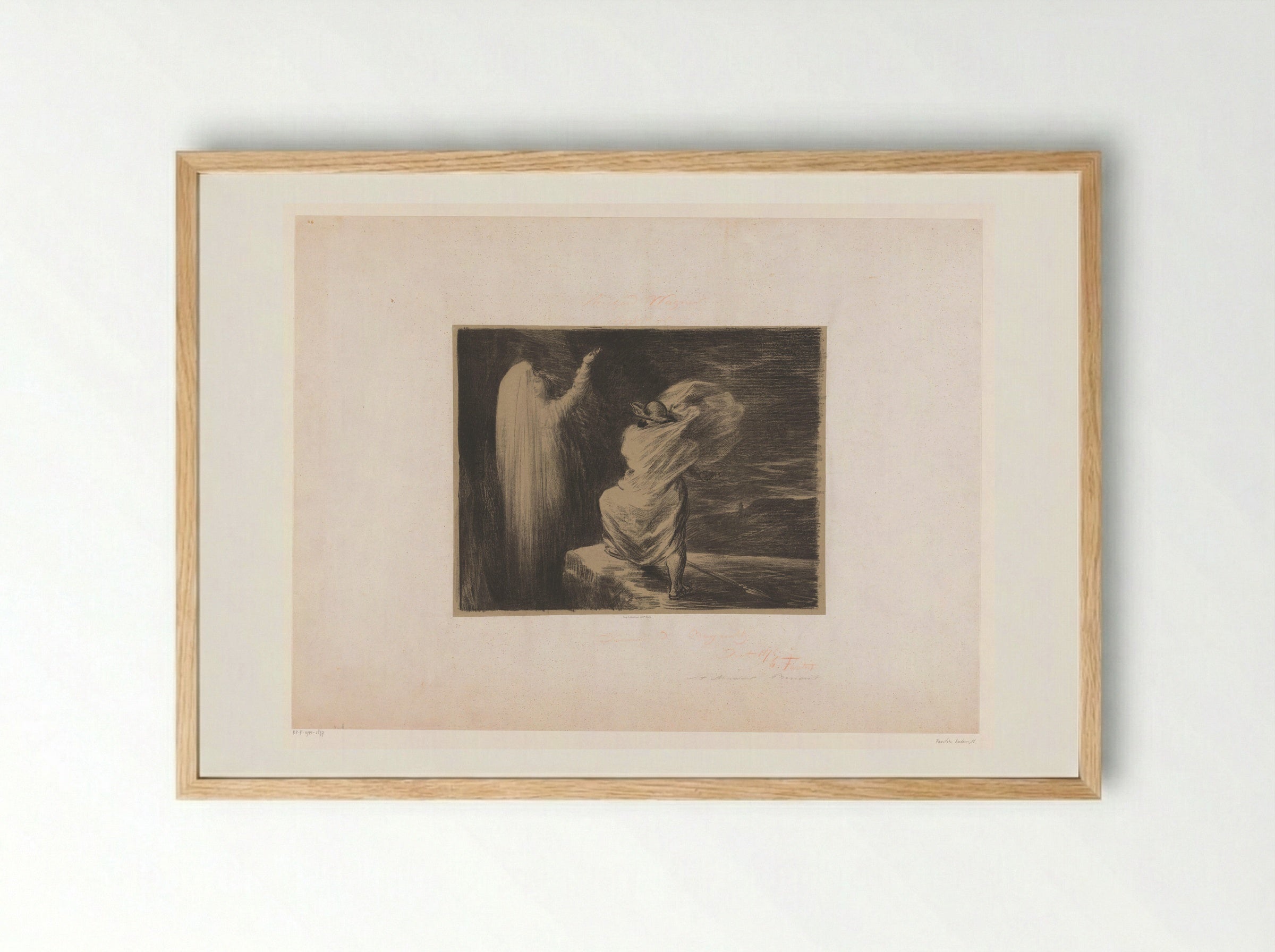 Wotan Summons Erda - Henri Fantin-Latour - Framed Print Wood