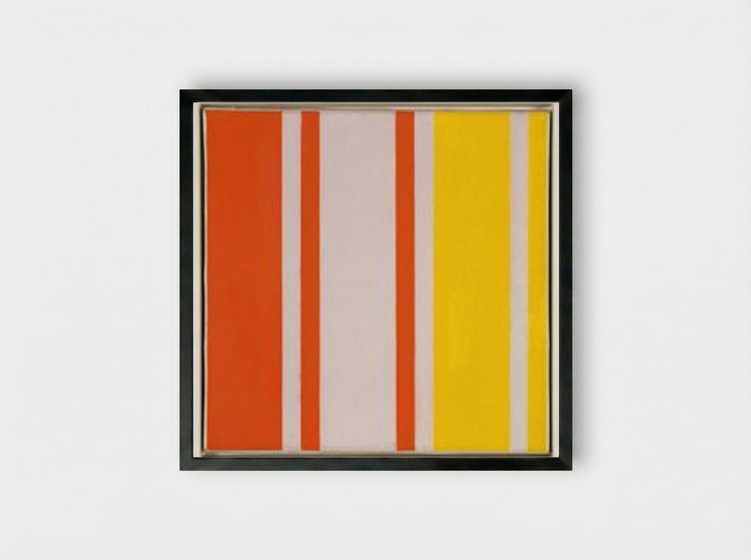 Rhythmische Teilung - Richard Paul Lohse - Framed Print Black