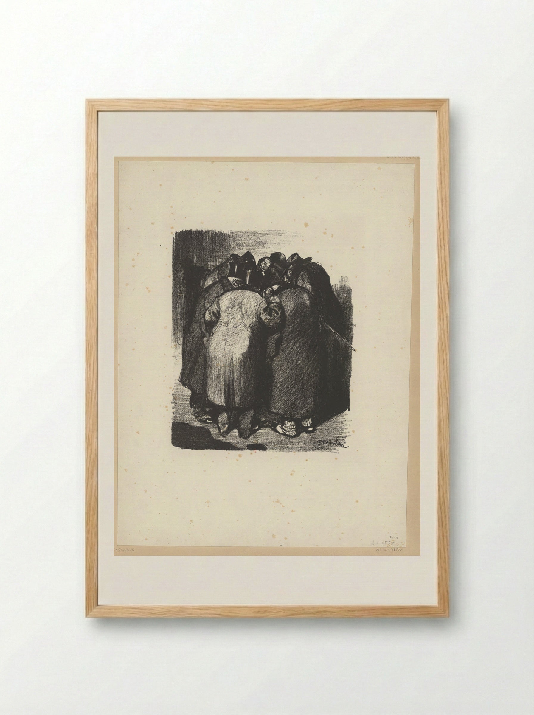 Association de Malfaiteurs - Théophile Steinlen - Framed Print Wood