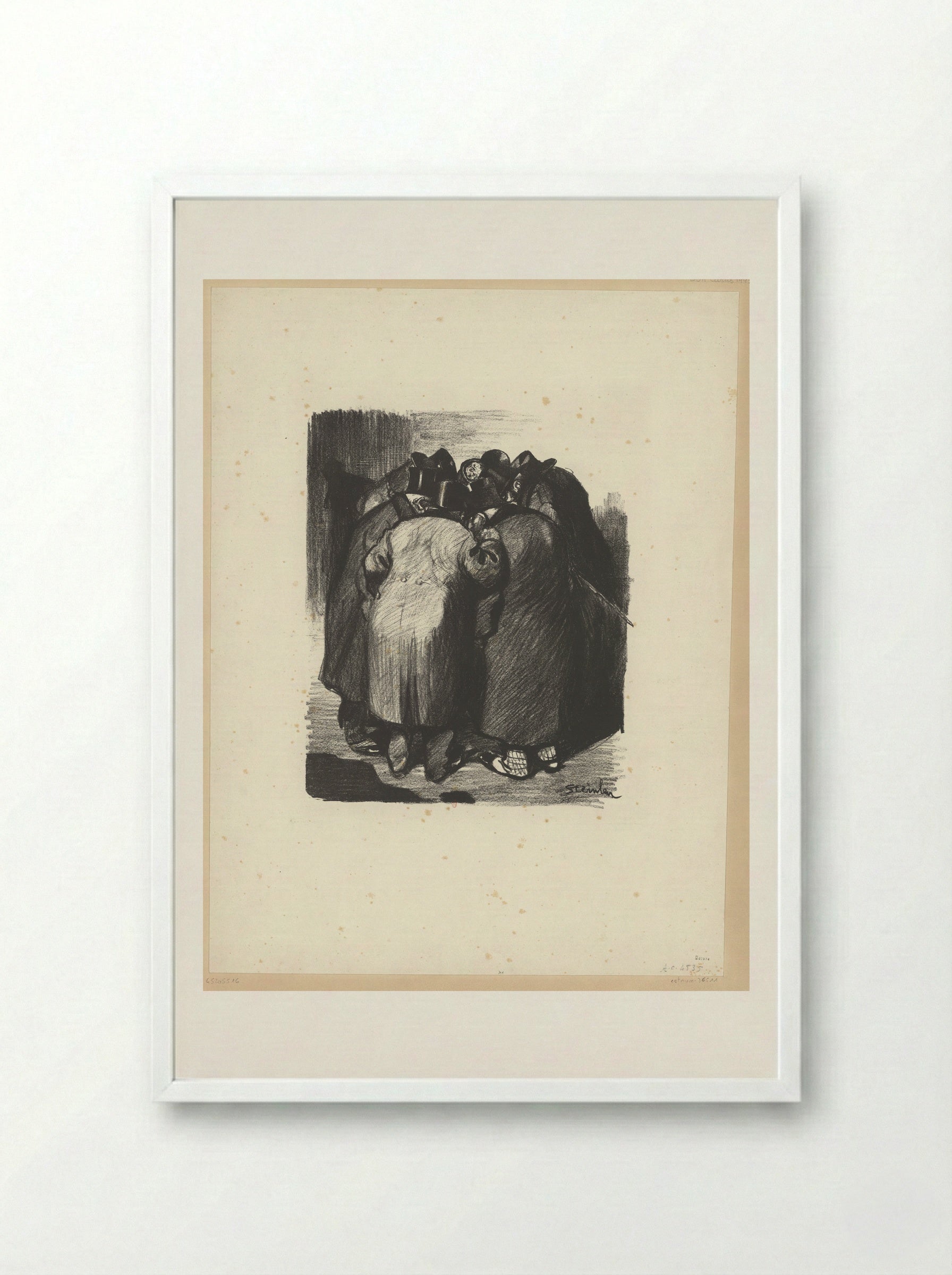 Association de Malfaiteurs - Théophile Steinlen - Framed Print White