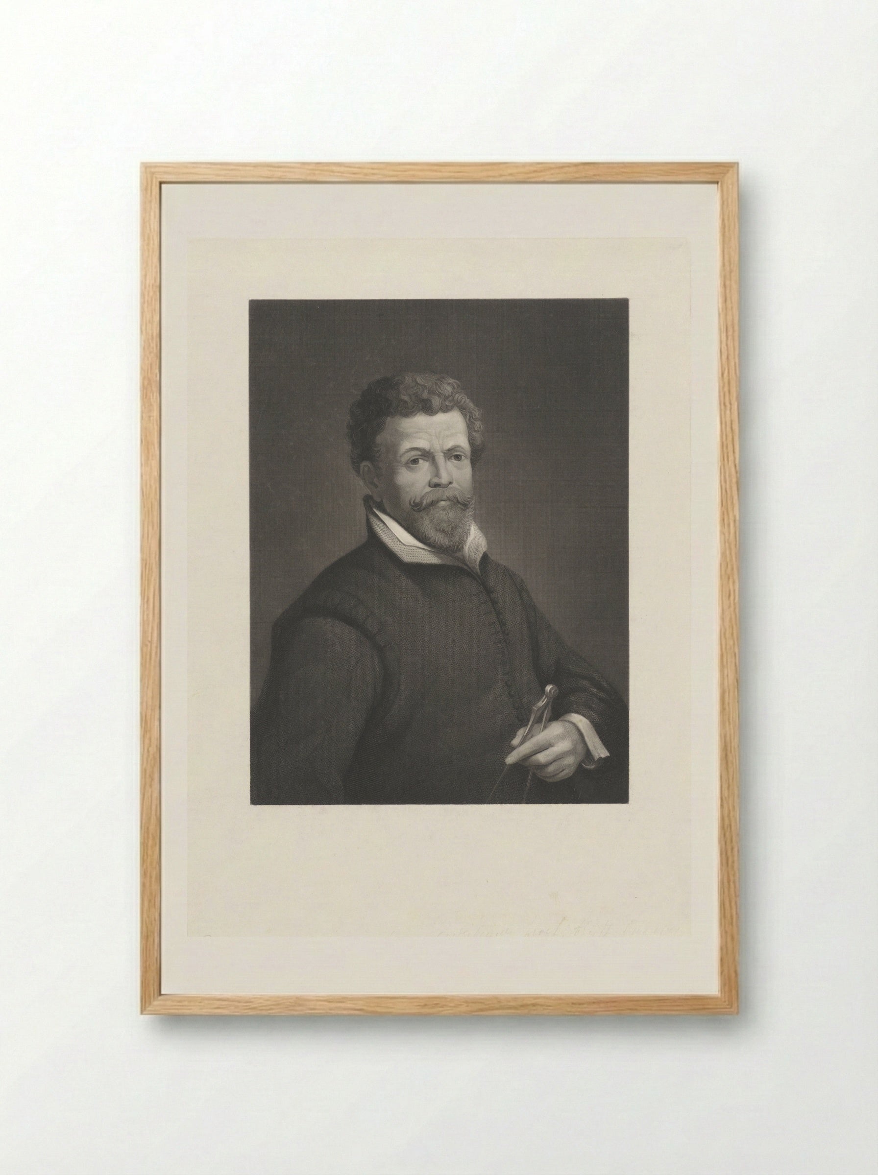 Portret van Hendrik (I) de Keyser - Dirk Jurriaan Sluyter - Framed Print Wood