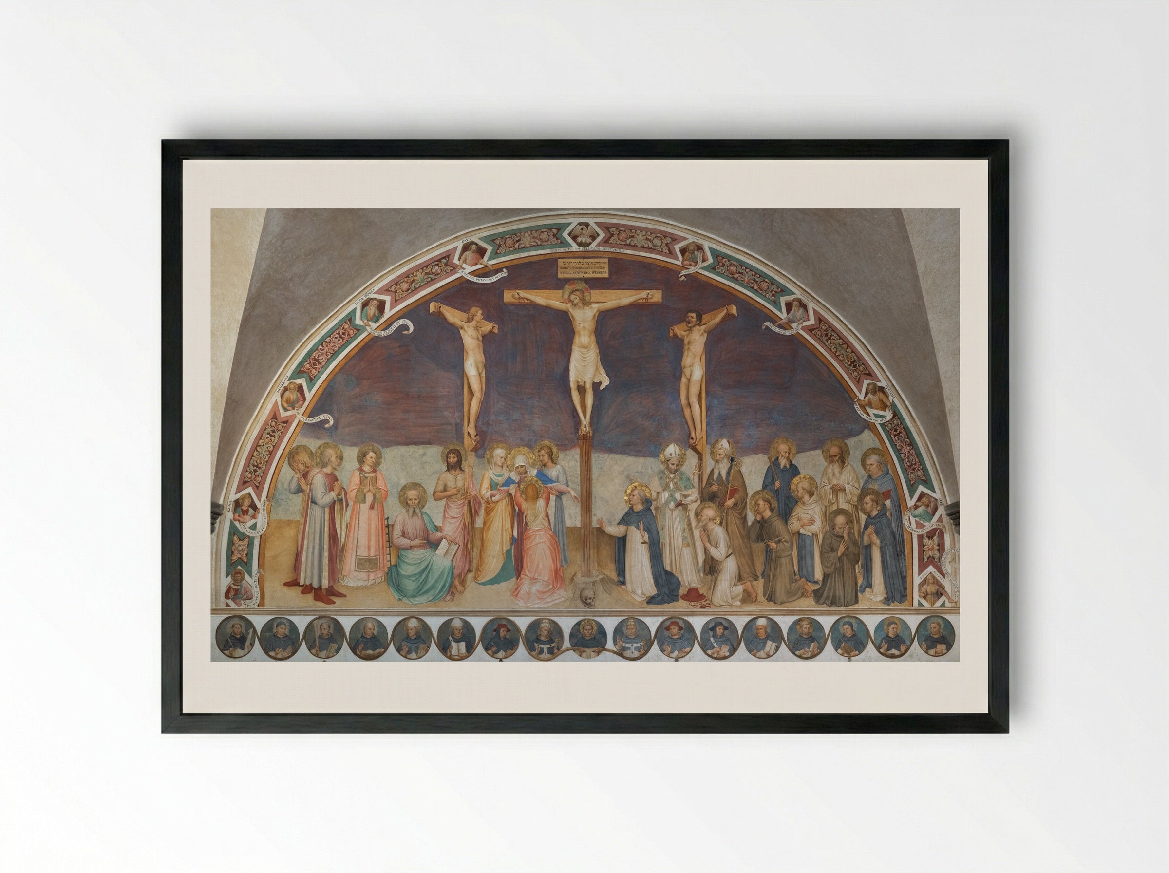Crucifixion - Fra Angelico - Framed Print Black