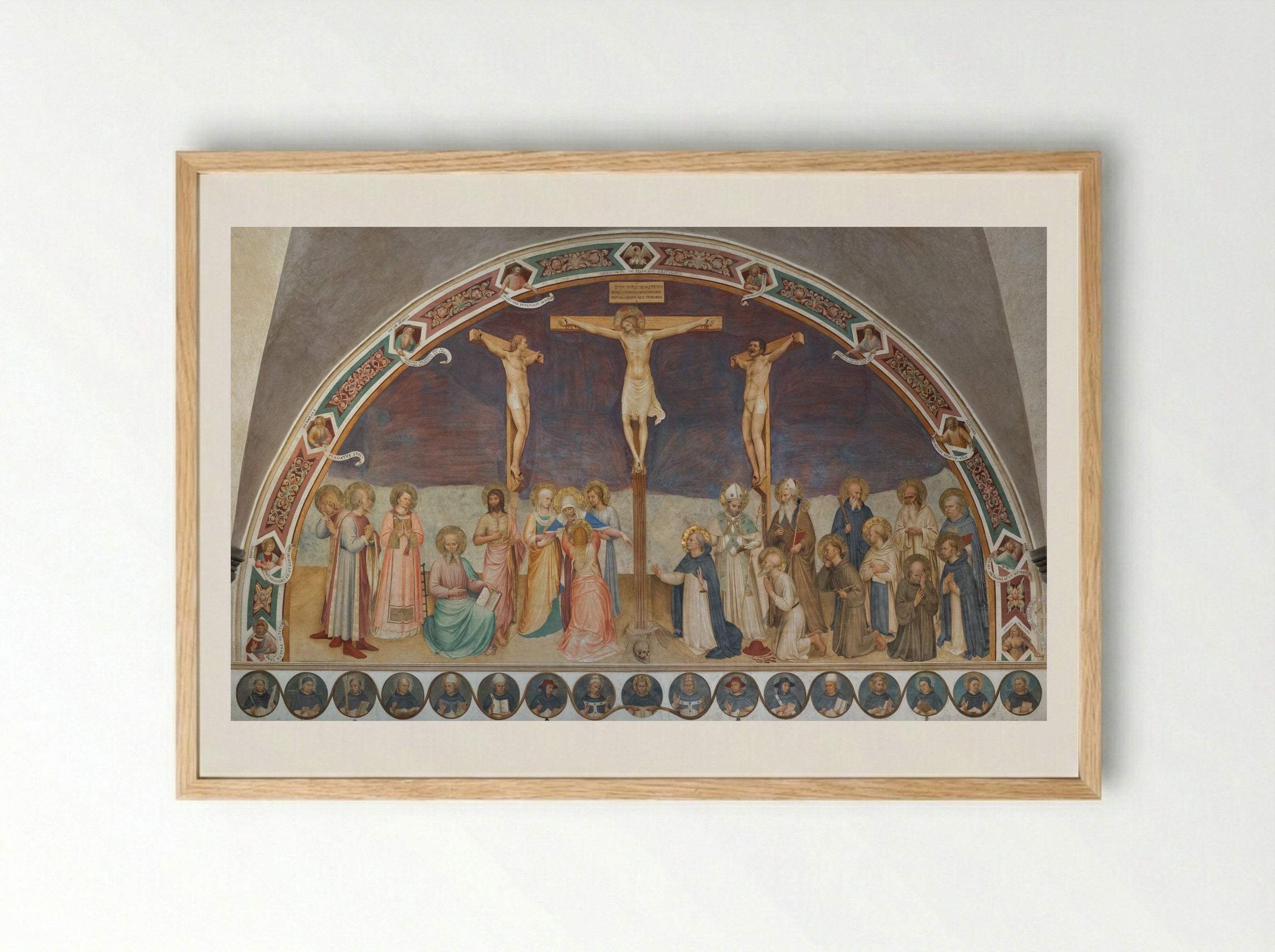 Crucifixion - Fra Angelico - Framed Print Wood