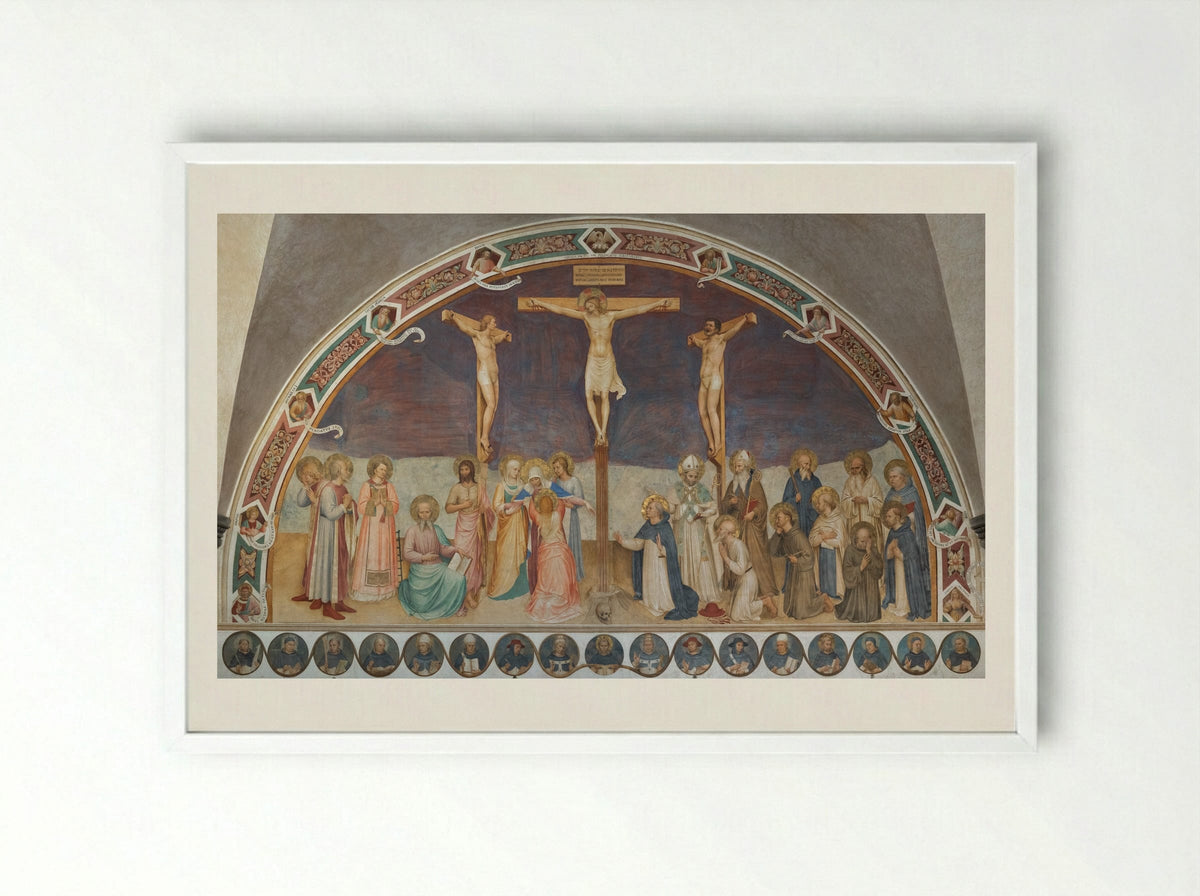 Crucifixion - Fra Angelico - Framed Print White