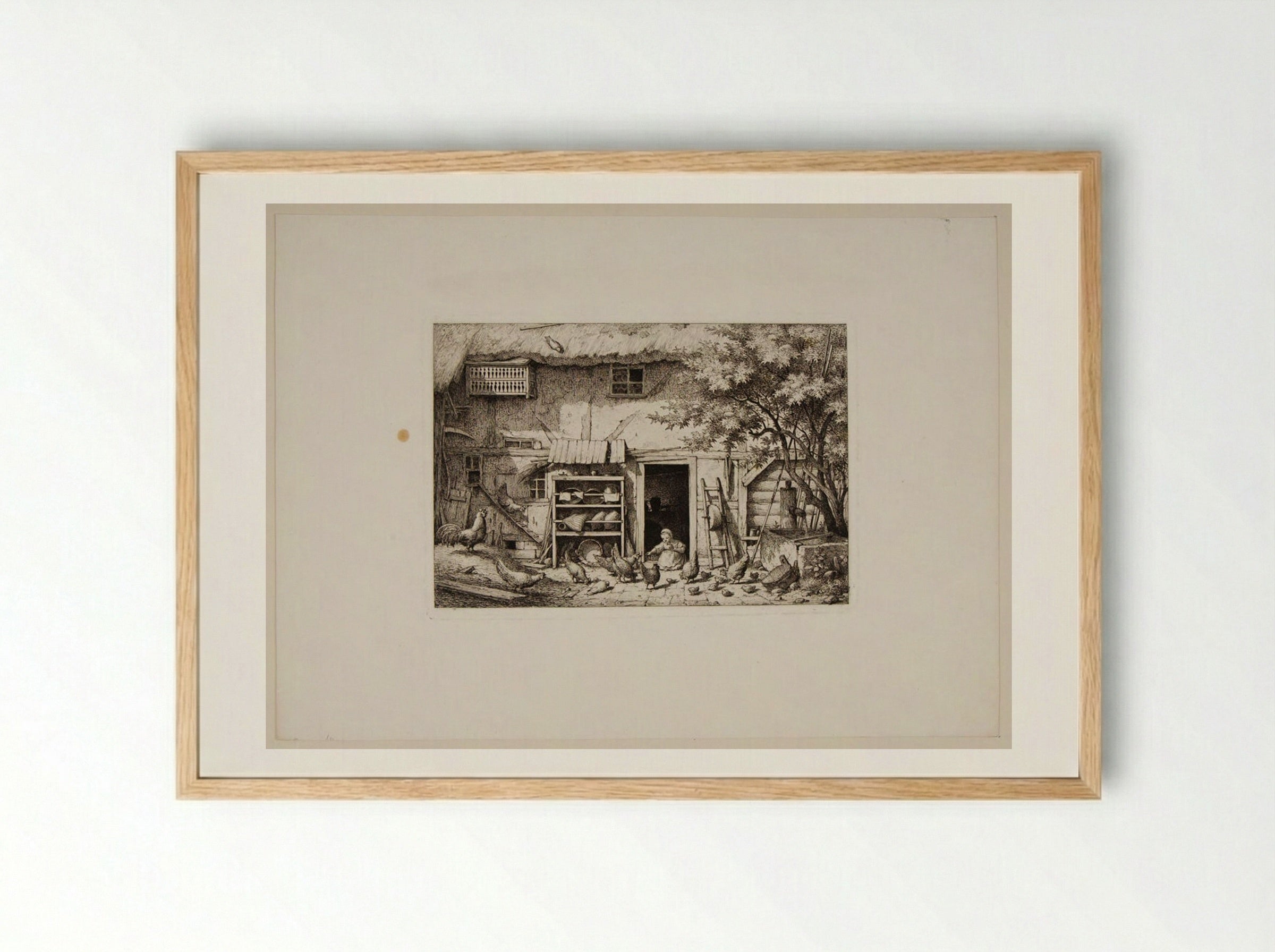 Cottage Door - Otto Wagner - Framed Print Wood