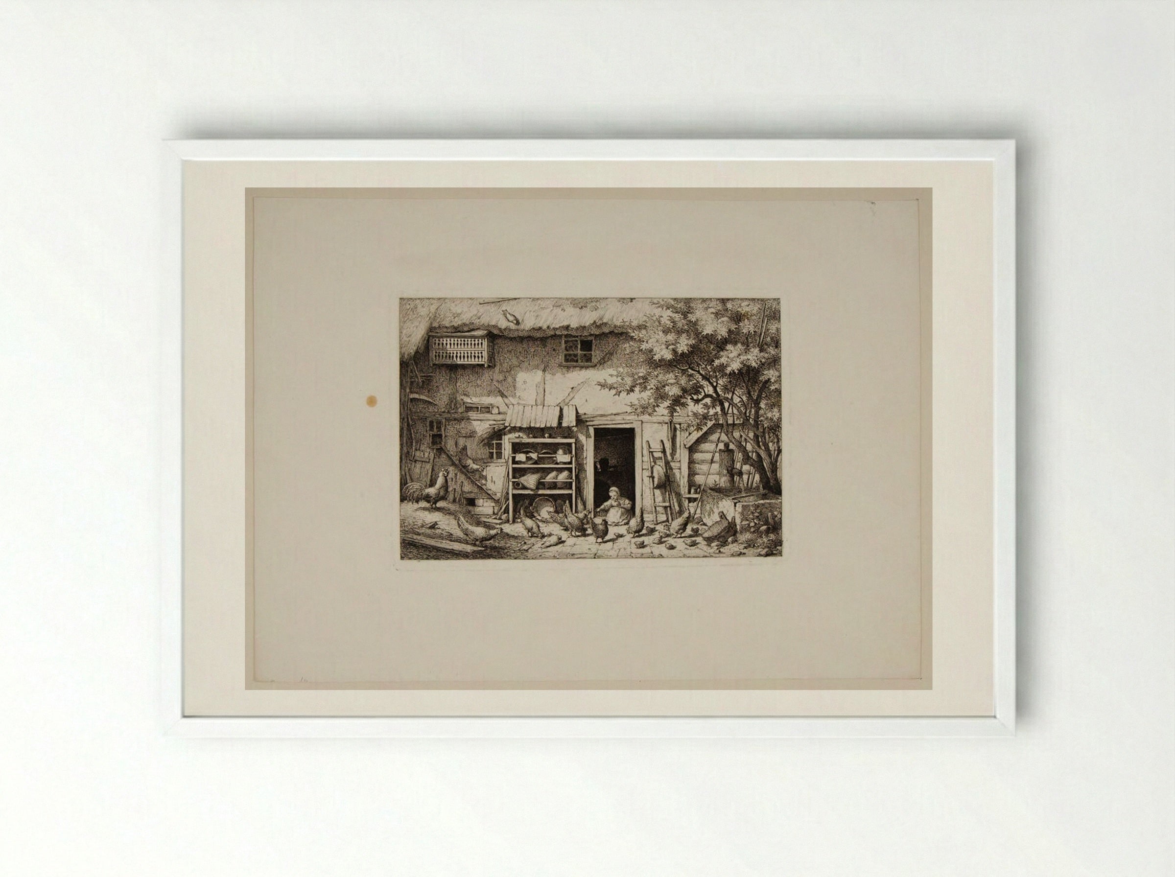 Cottage Door - Otto Wagner - Framed Print White