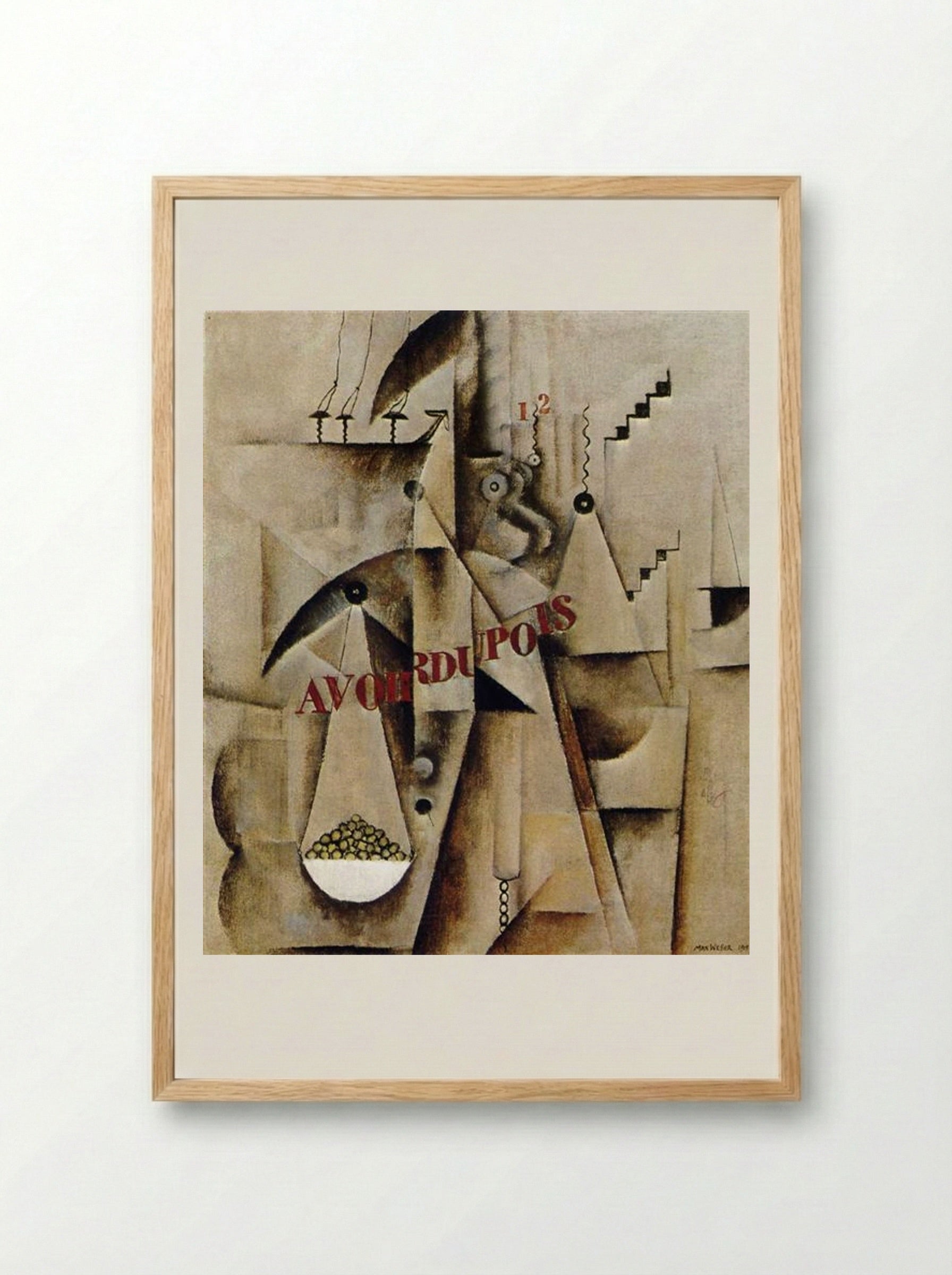 Avoirdupois - Max Weber - Framed Print Wood