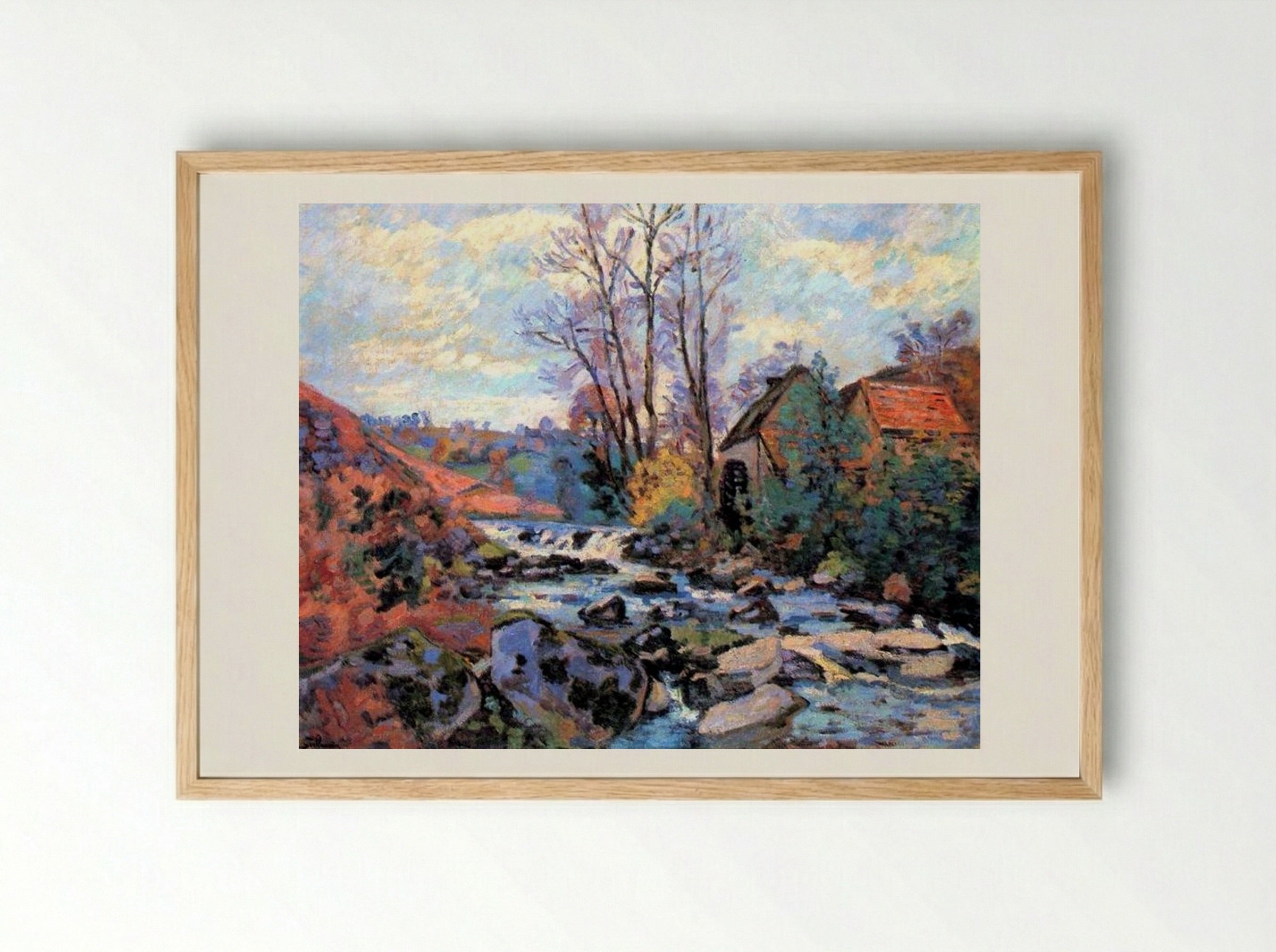 Moulin Bouchardon, Crozant - Armand Guillaumin - Framed Print Wood