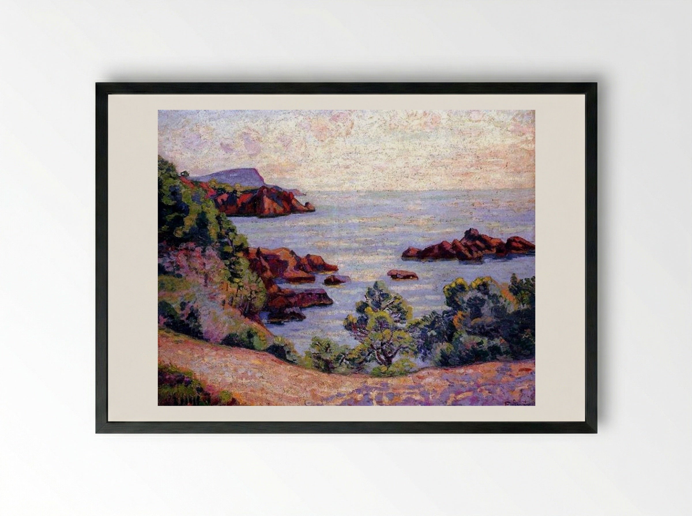 Paysage du Midi - Armand Guillaumin - Framed Print Black
