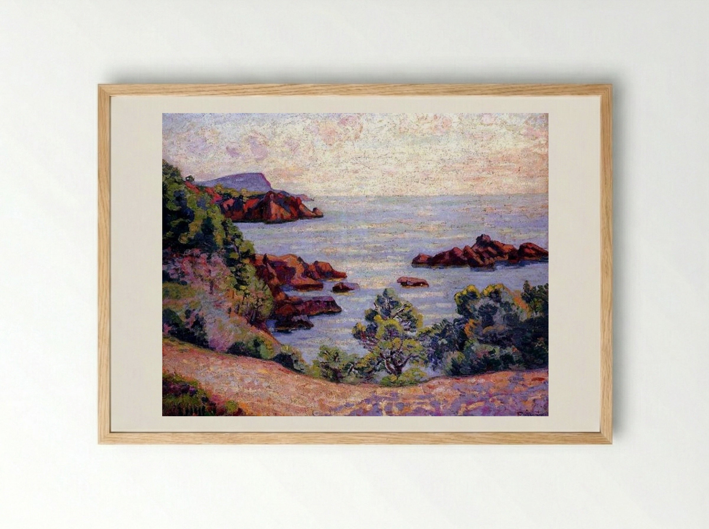 Paysage du Midi - Armand Guillaumin - Framed Print Wood