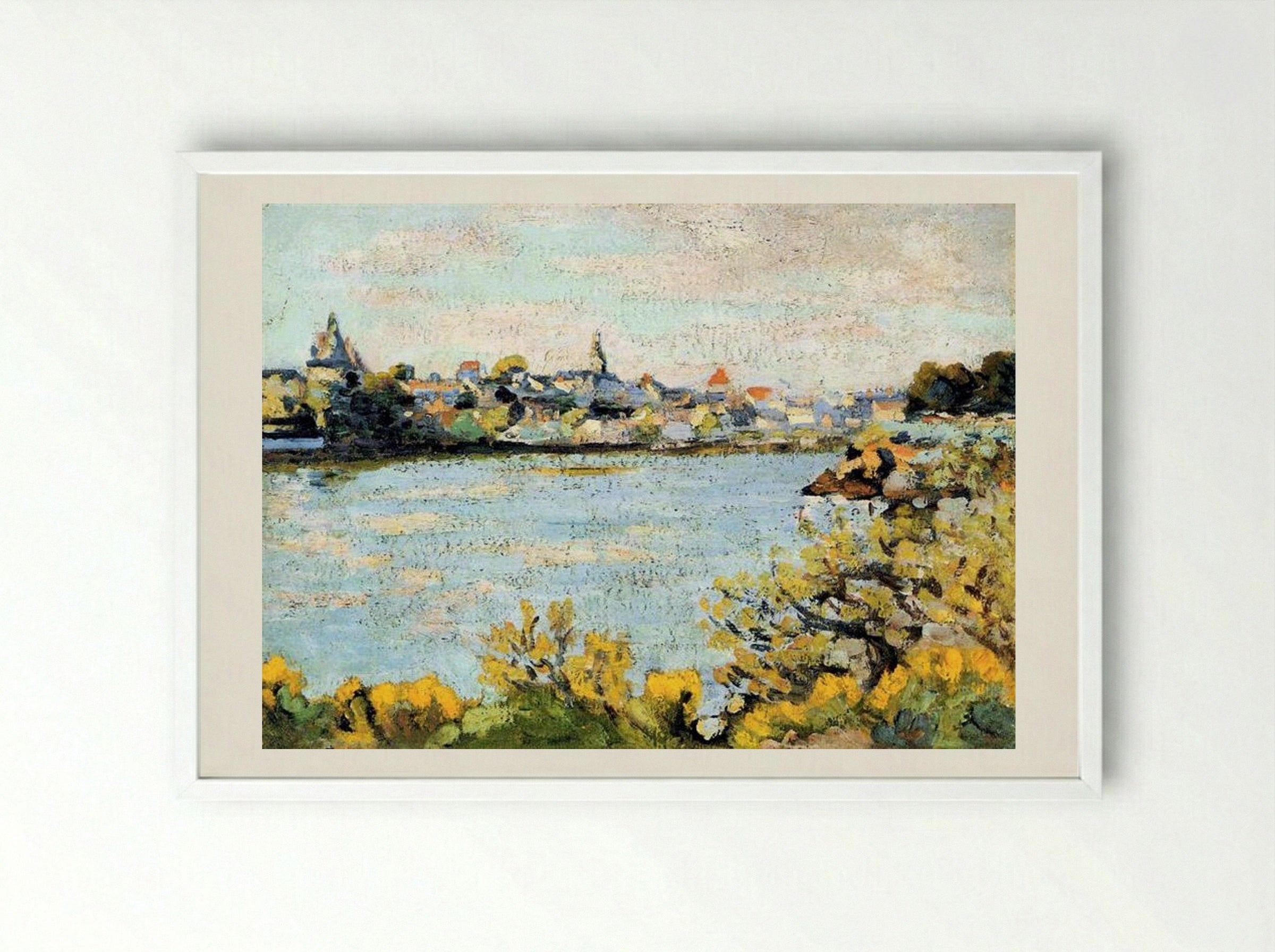 Le Pornic - Armand Guillaumin - Framed Print White