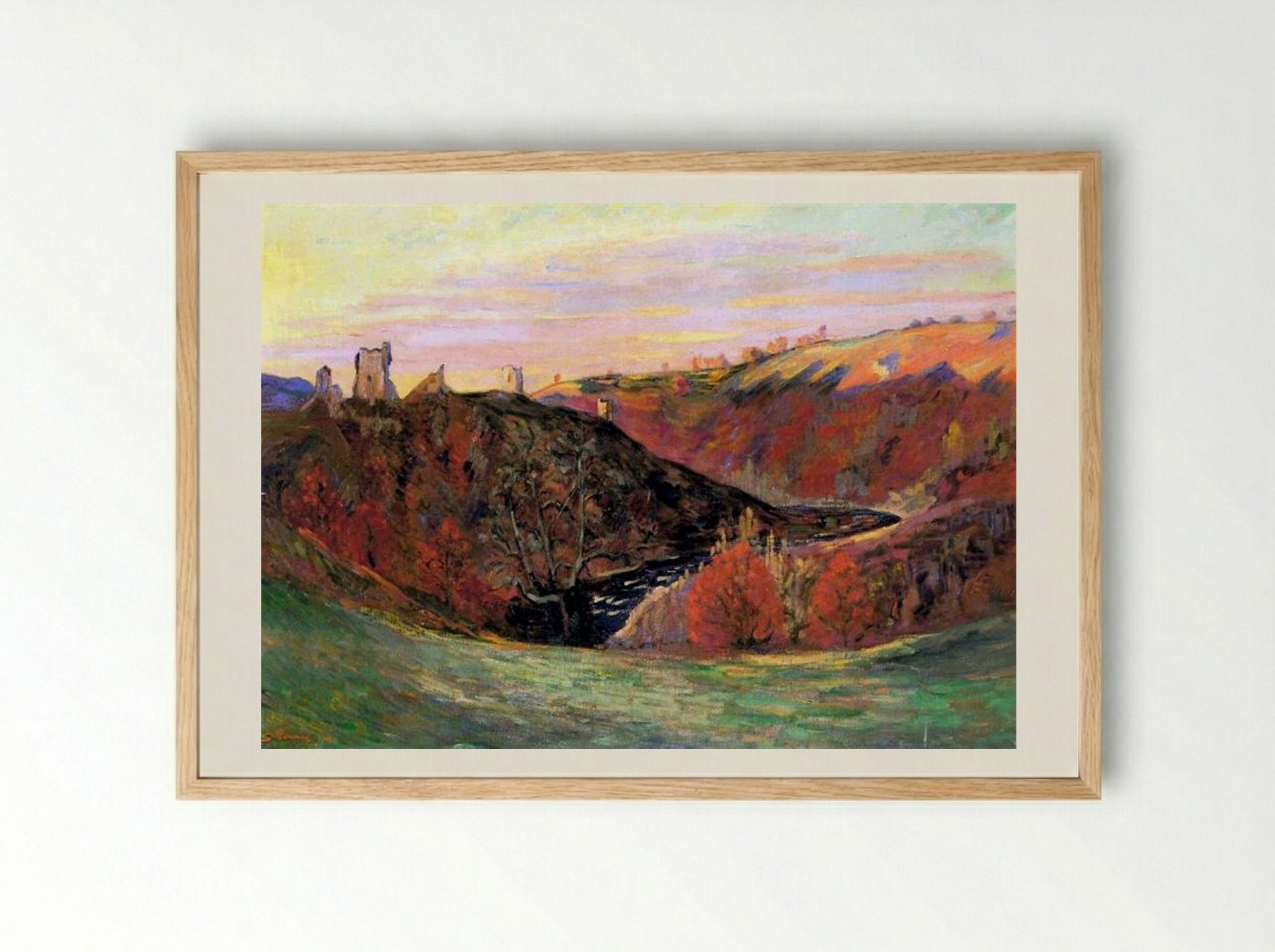 Sunset in Creuse - Armand Guillaumin - Framed Print Wood