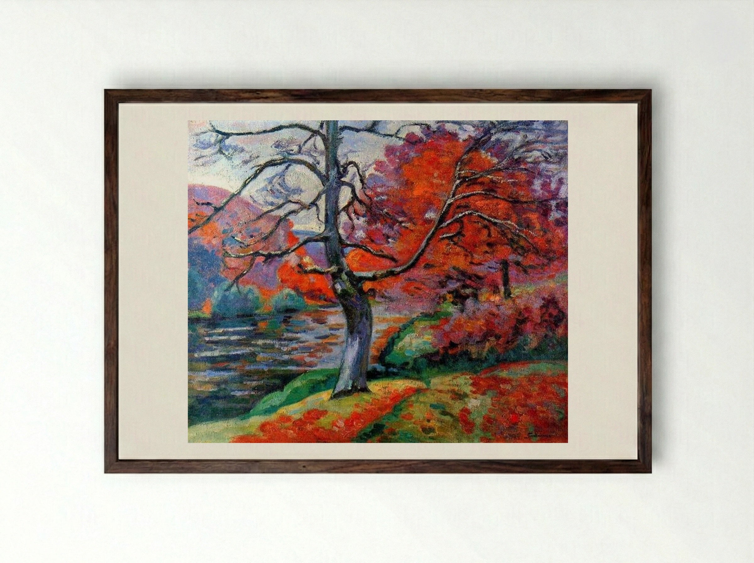 Echo Rock - Armand Guillaumin - Framed Print Dark Wood