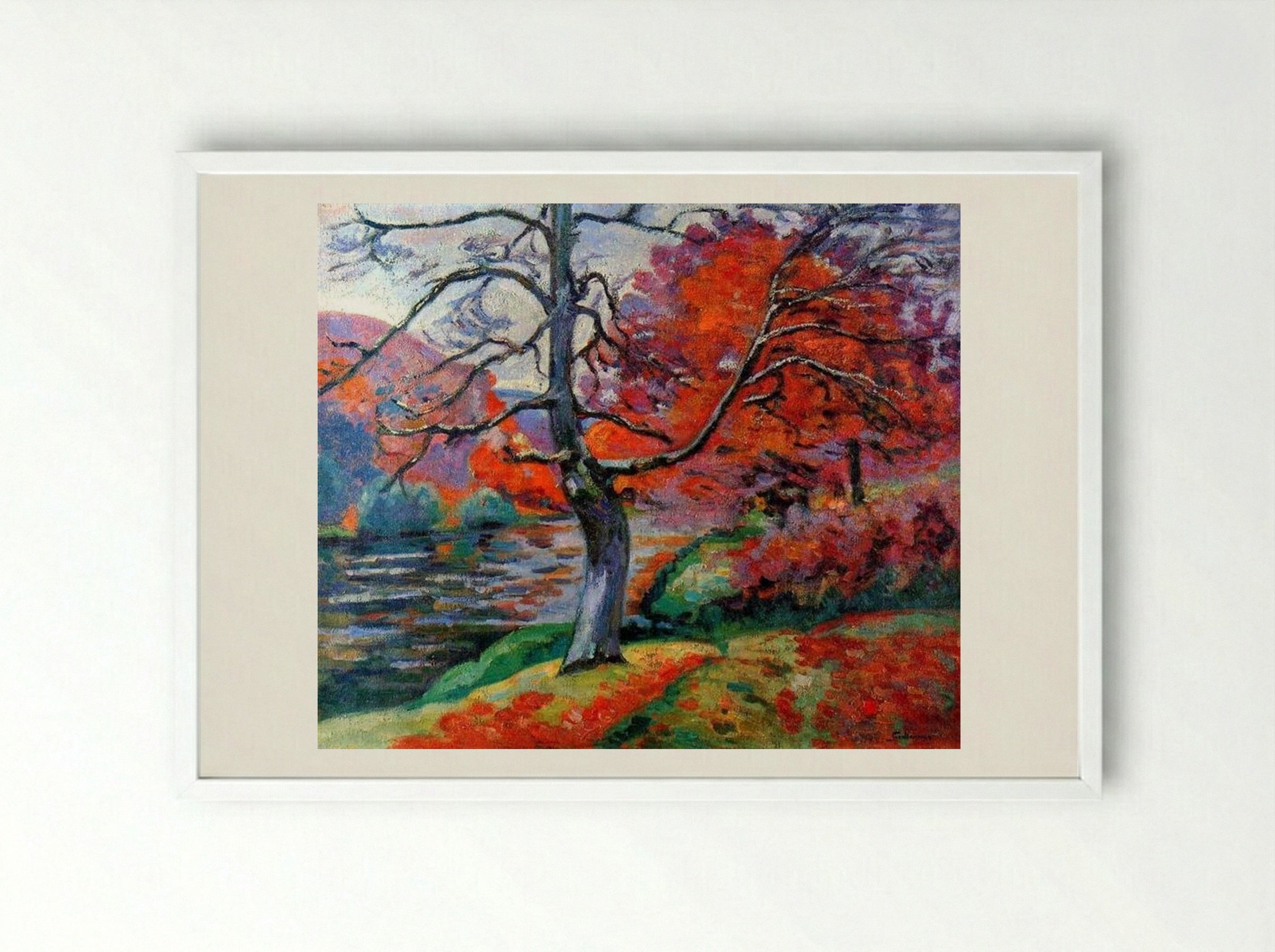 Echo Rock - Armand Guillaumin - Framed Print White