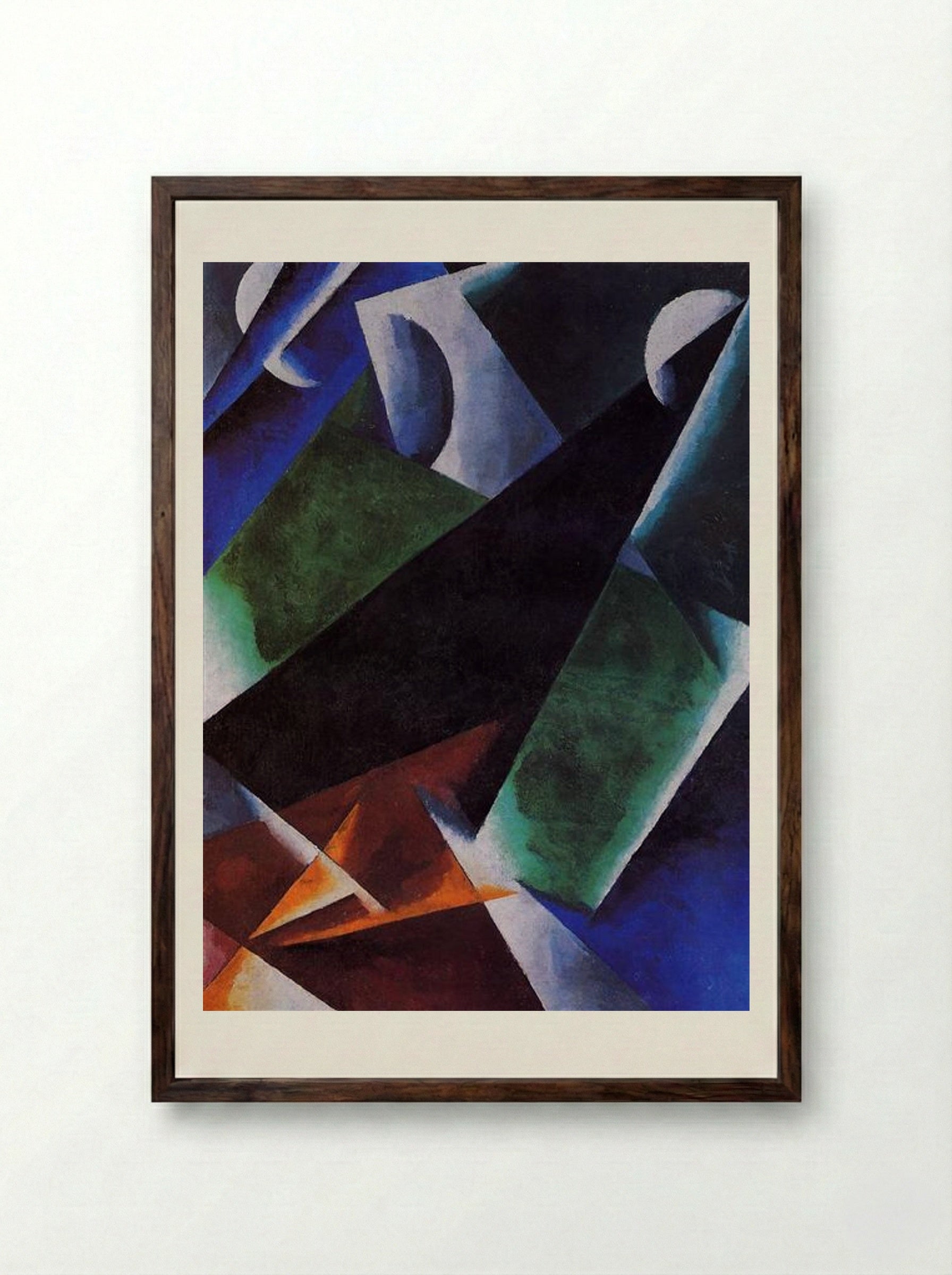 Painterly-Architectonic - Lyubov Popova - Framed Print Dark Wood