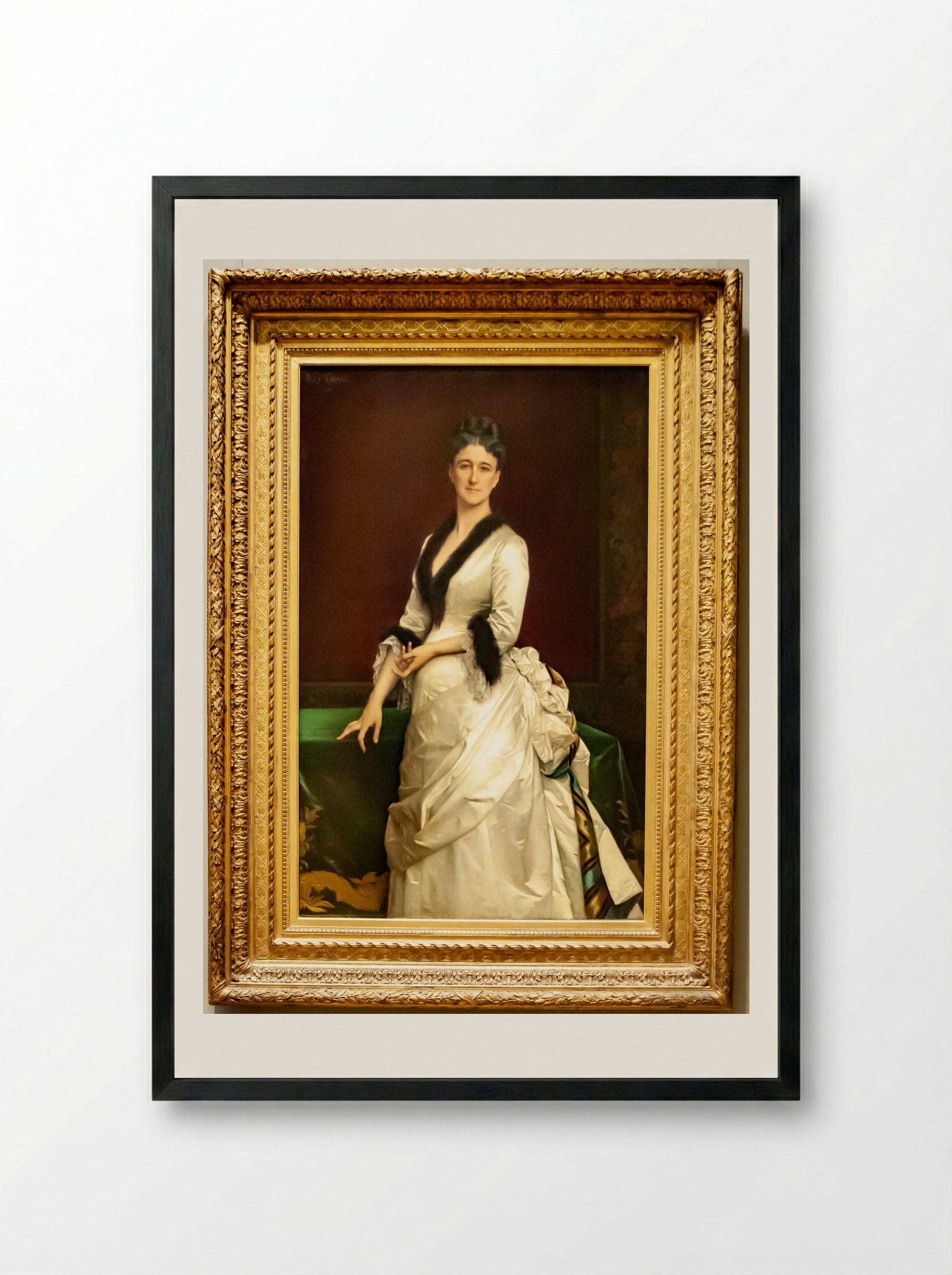 Catharine Lorillard Wolfe - Alexandre Cabanel - Framed Print Black