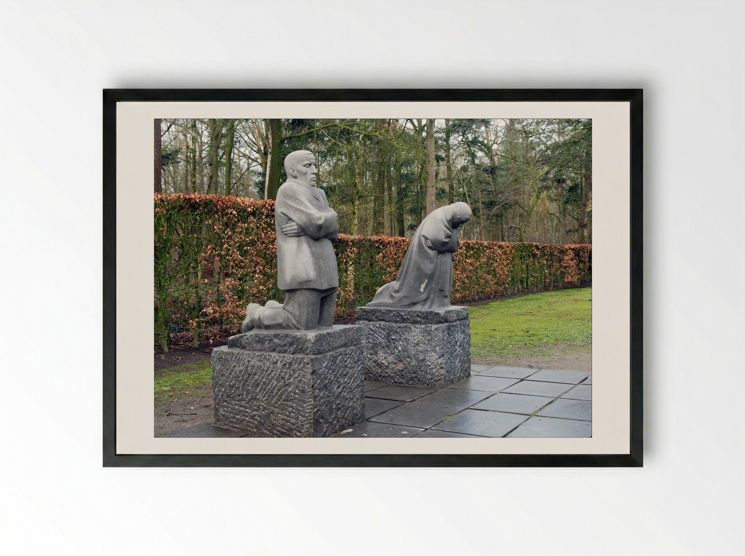 The Parents - Käthe Kollwitz - Framed Print Black