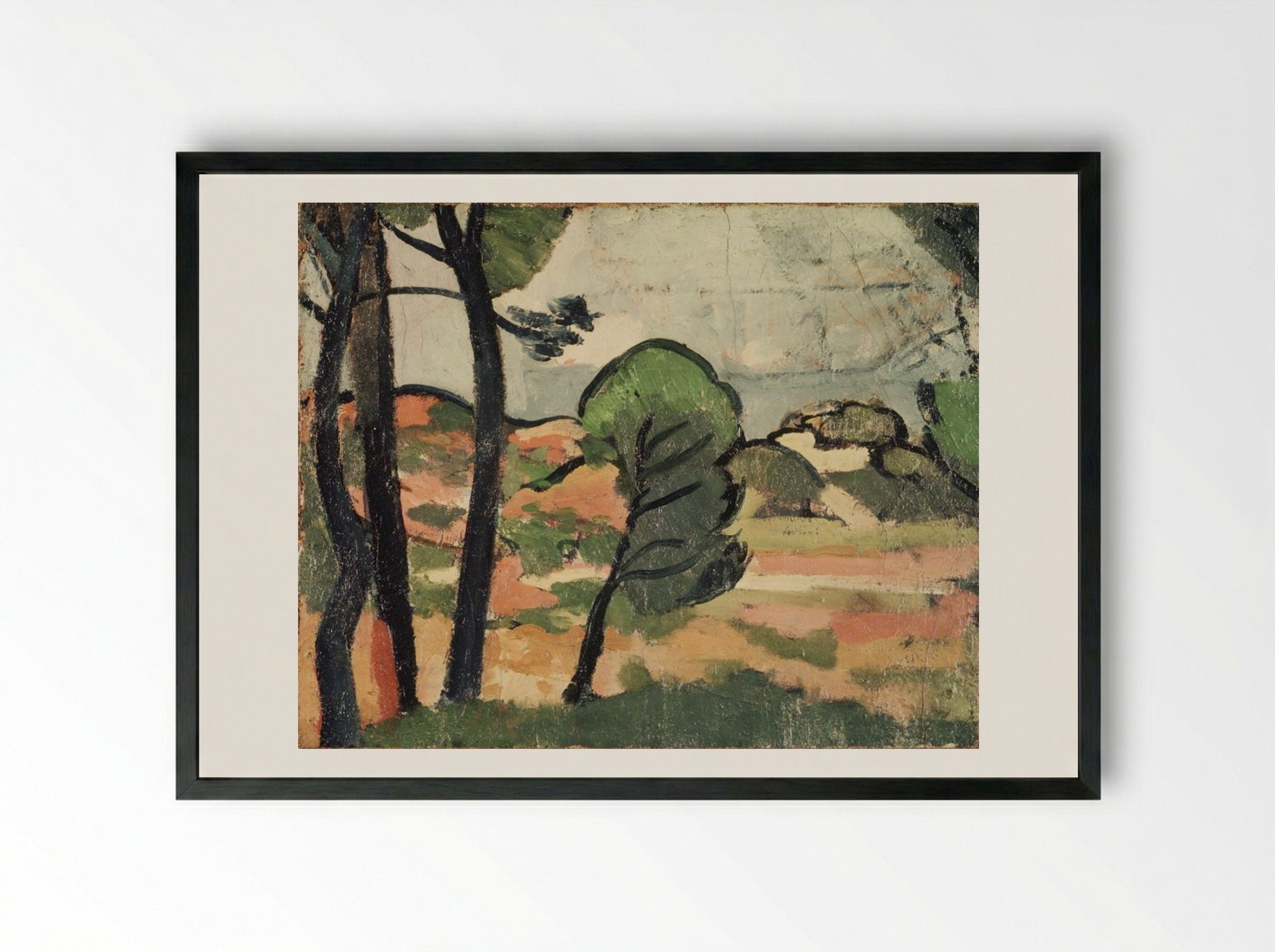 Landscape, Provence - André Derain - Framed Print Black
