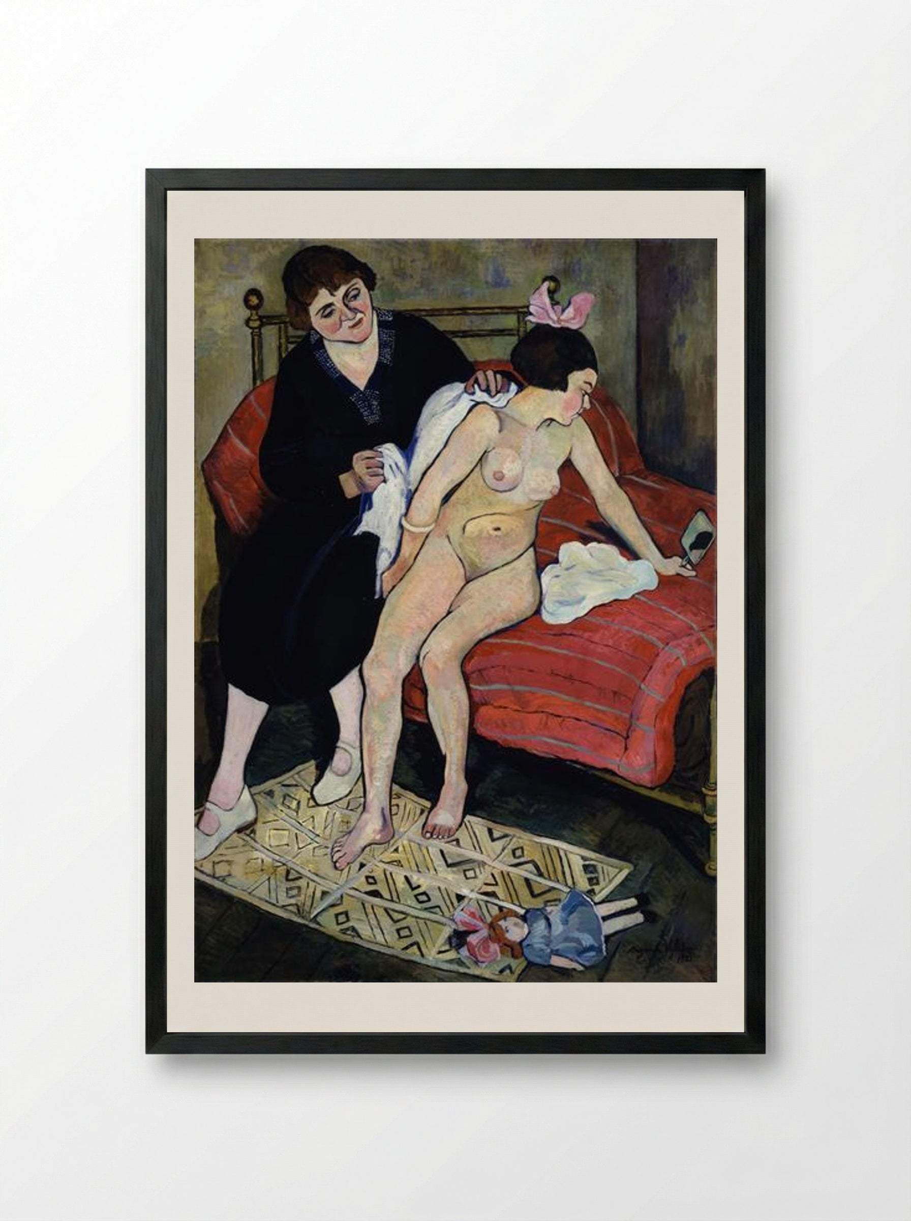 The Cast-Off Doll - Suzanne Valadon - Framed Print Black