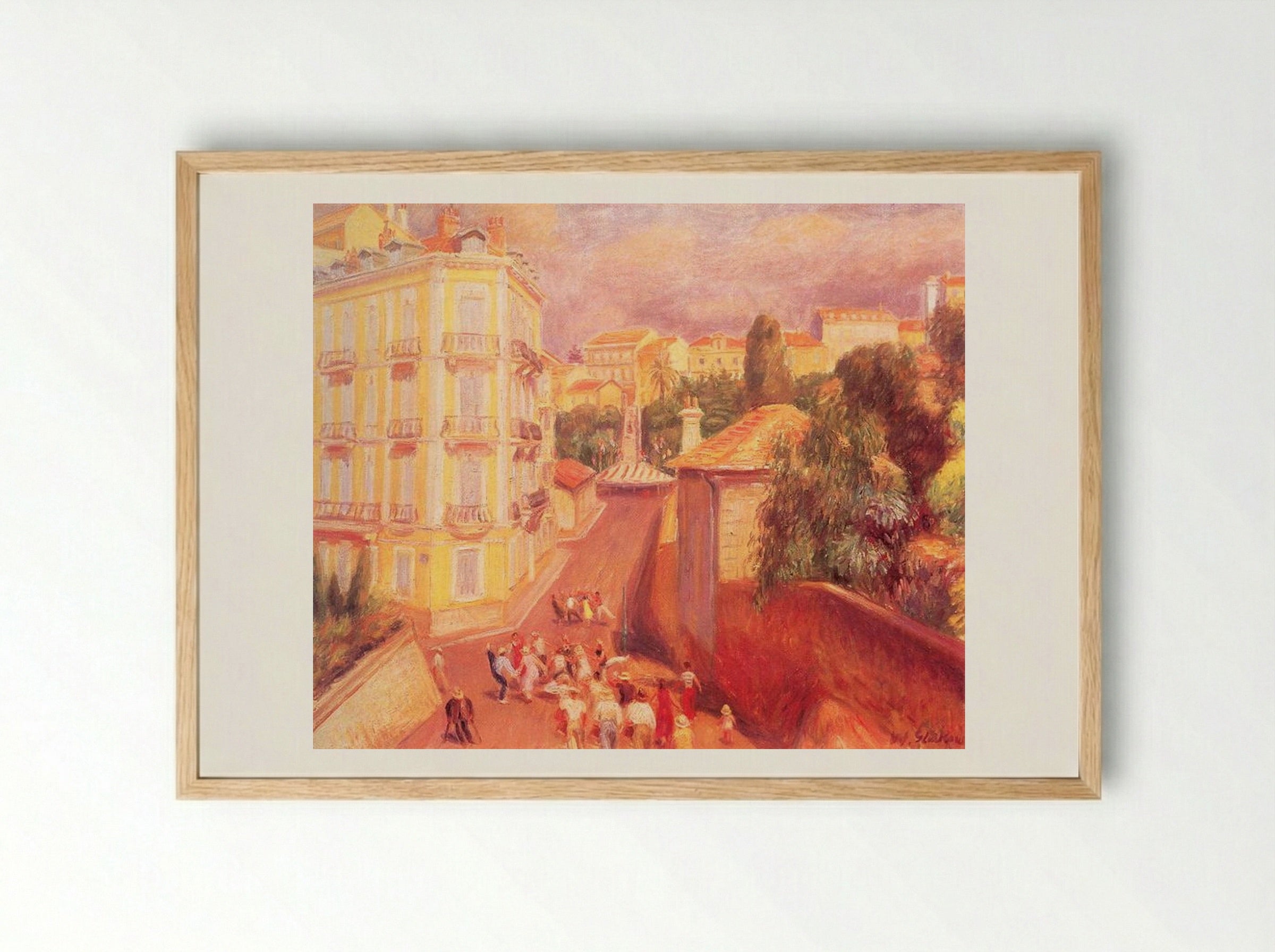 Fête de Suquet - William James Glackens - Framed Print Wood