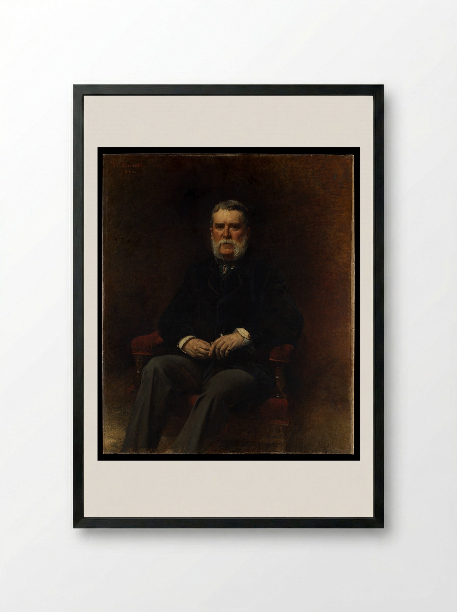 John Taylor Johnston - Léon Bonnat - Framed Print Black