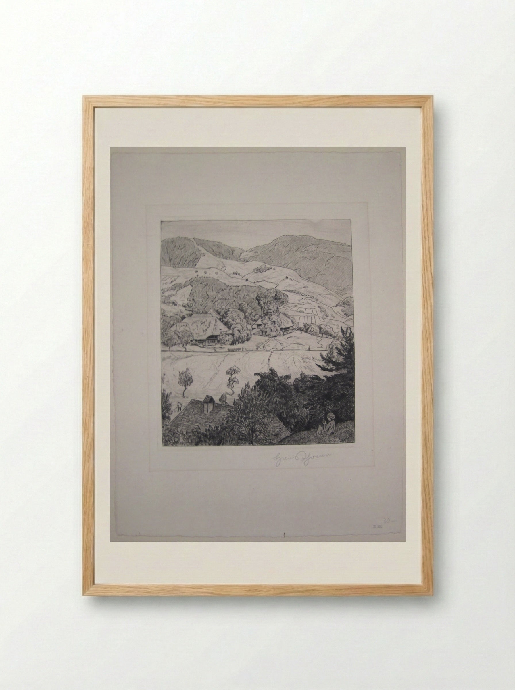 Schönenberg - Hans Thoma - Framed Print Wood