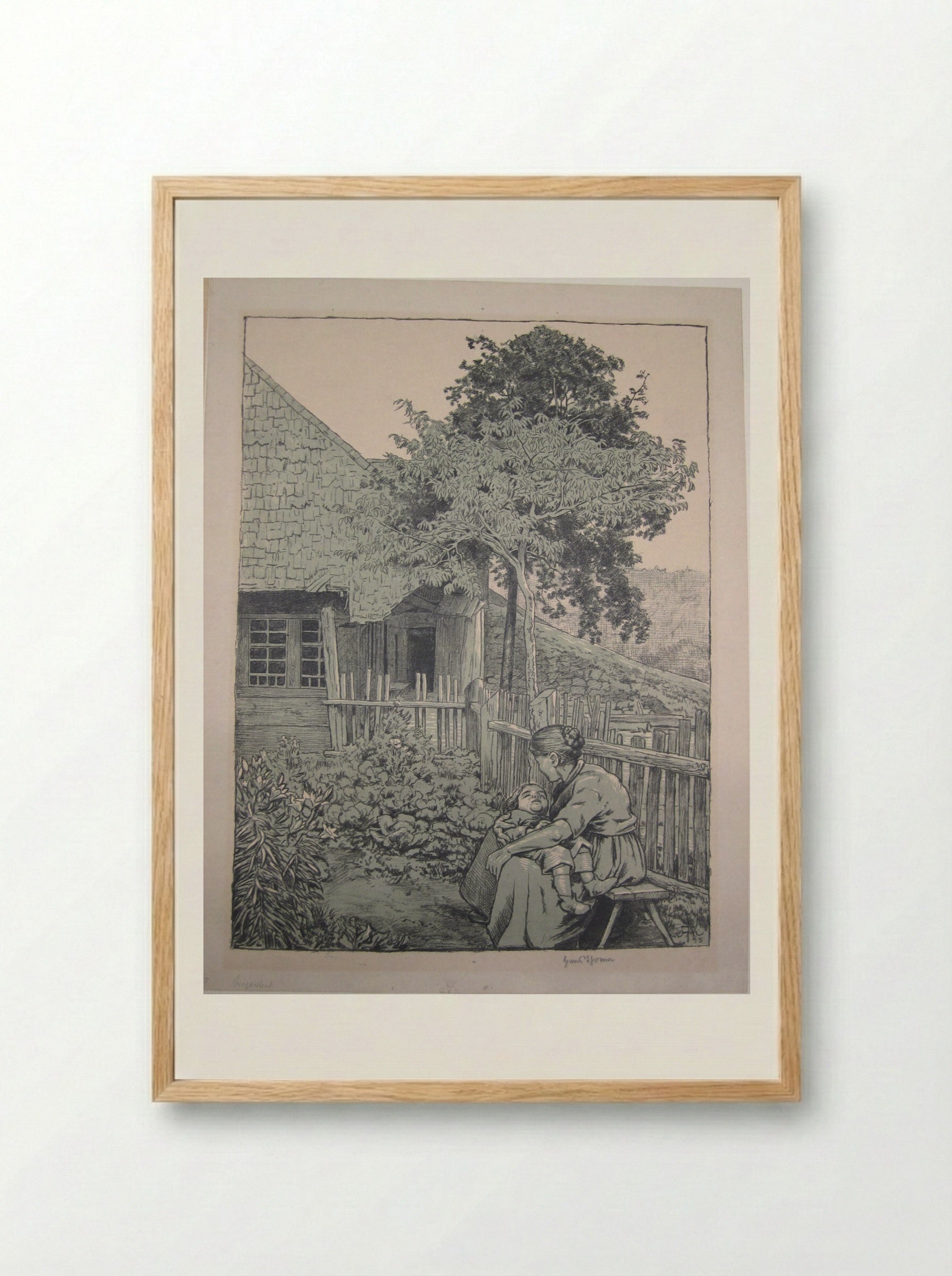 Little Black Forest Garden - Hans Thoma - Framed Print Wood